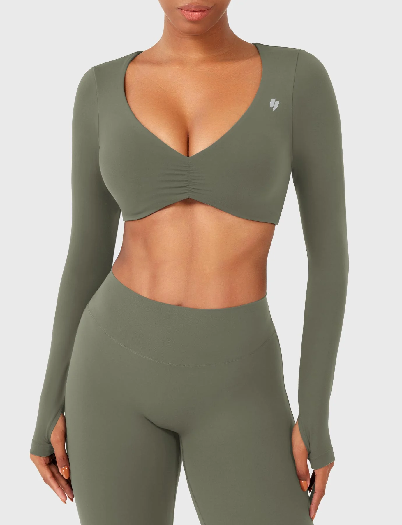 Yeoreo Agantha Ruched Long Sleeve Top - Image 11