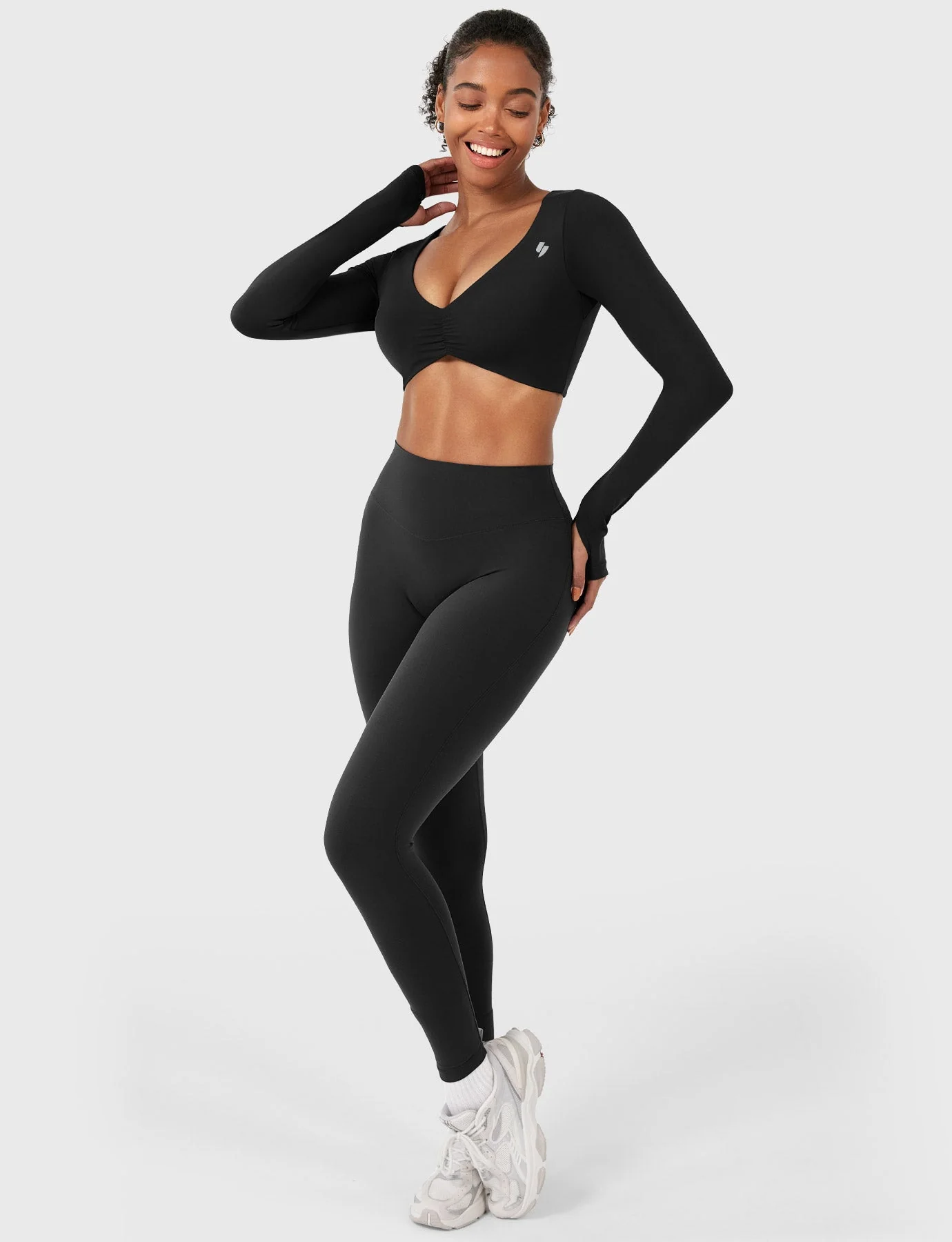 Yeoreo Agantha Ruched Long Sleeve Top - Image 20