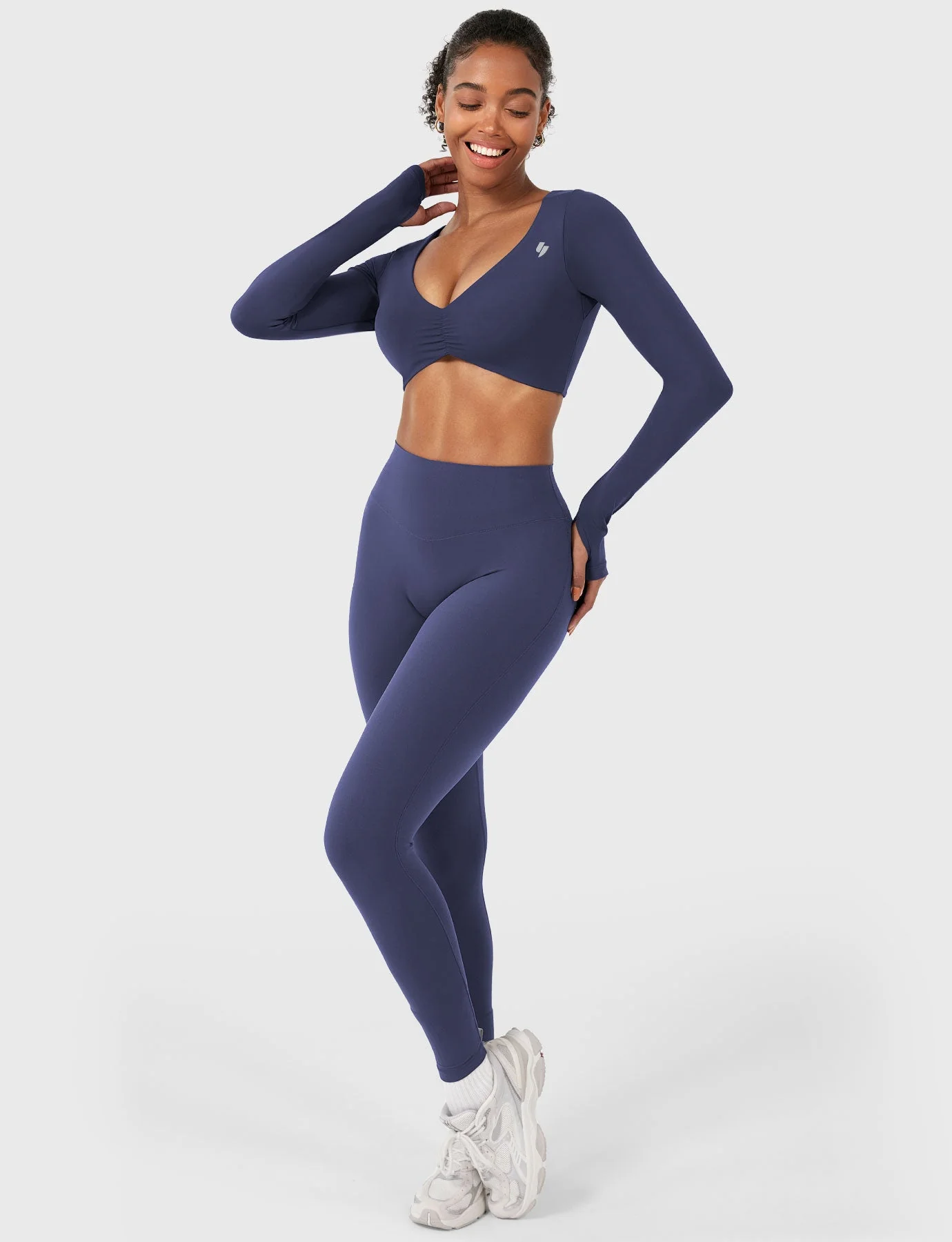 Yeoreo Agantha Ruched Long Sleeve Top - Image 5