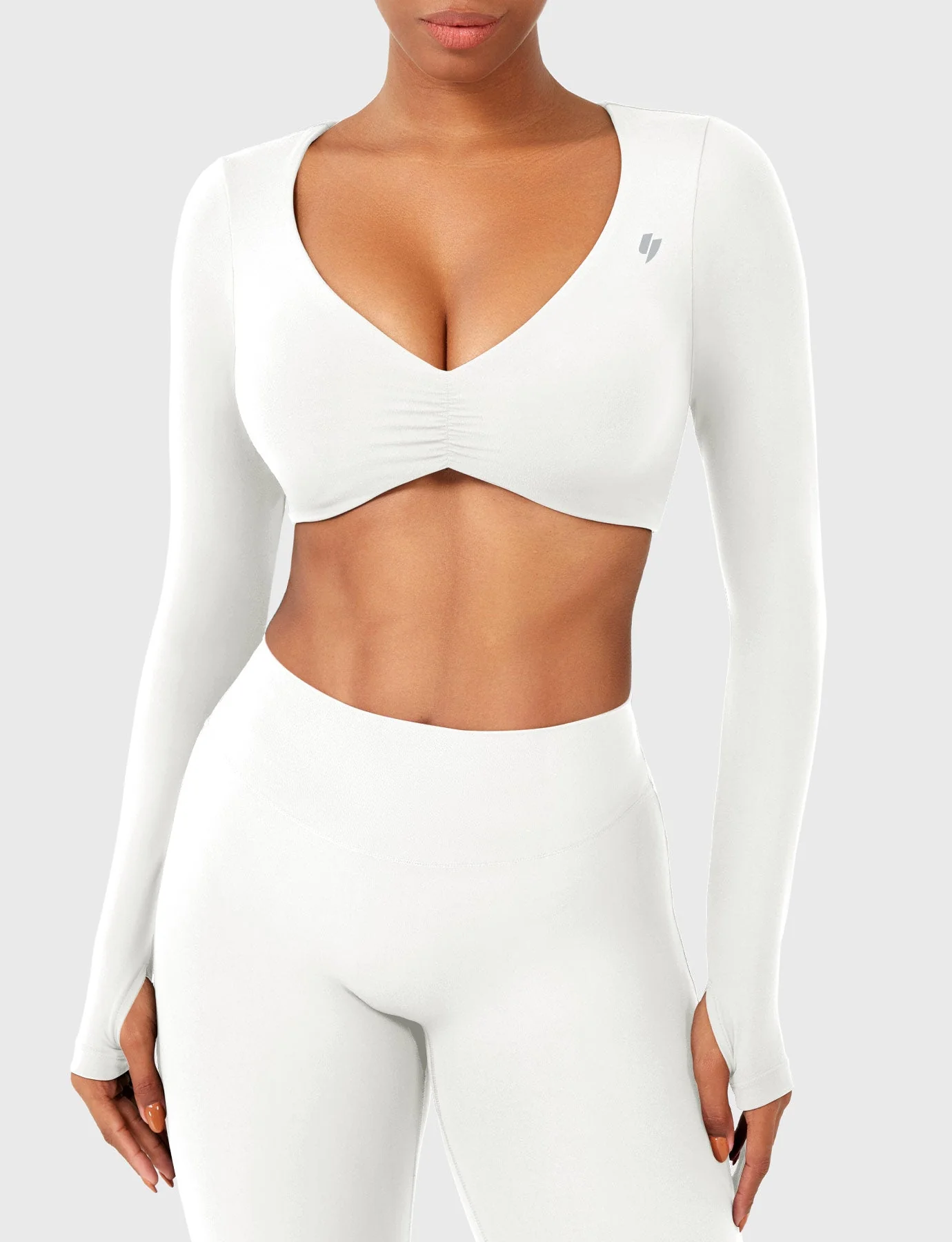 Yeoreo Agantha Ruched Long Sleeve Top - Image 6