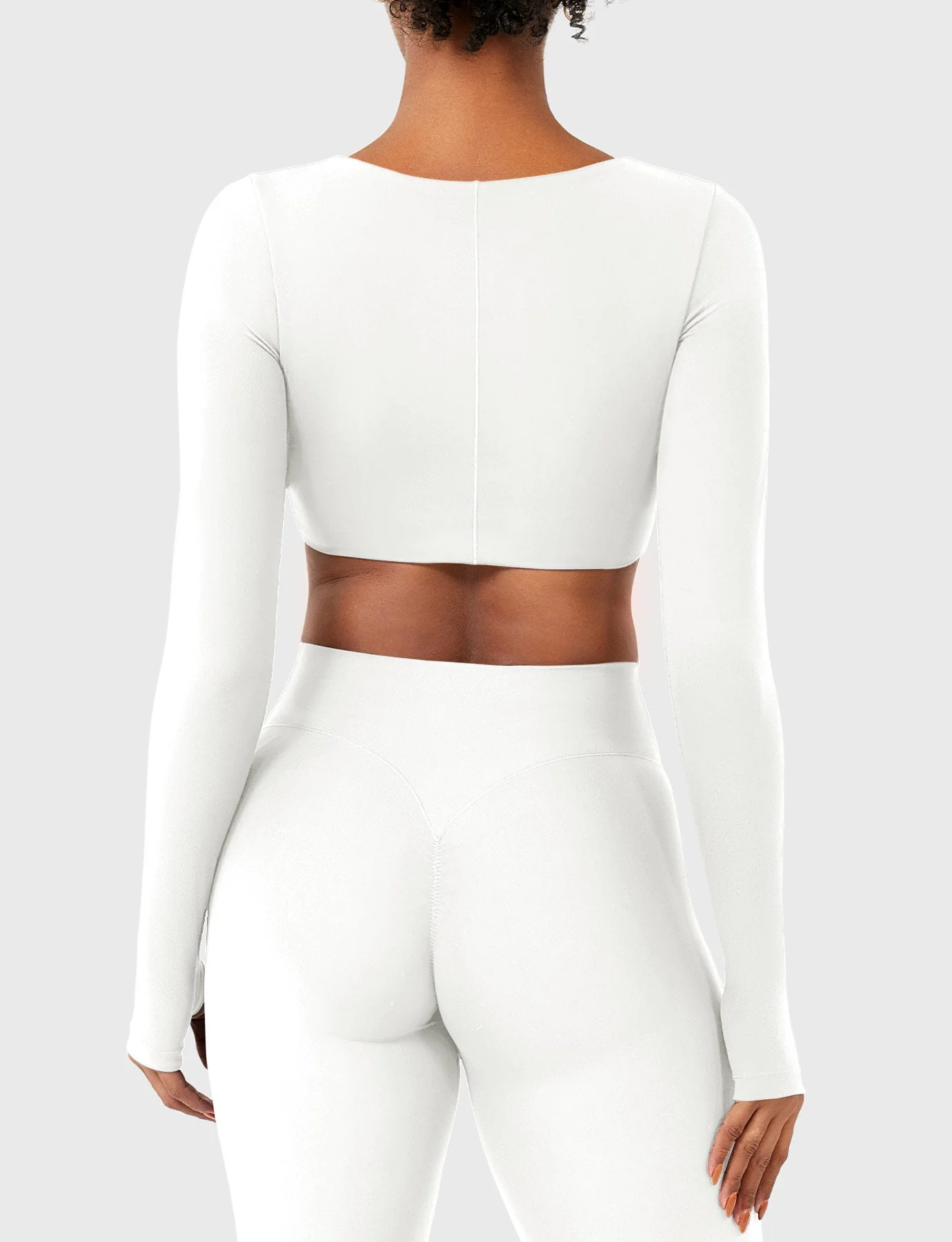 Yeoreo Agantha Ruched Long Sleeve Top - Image 9