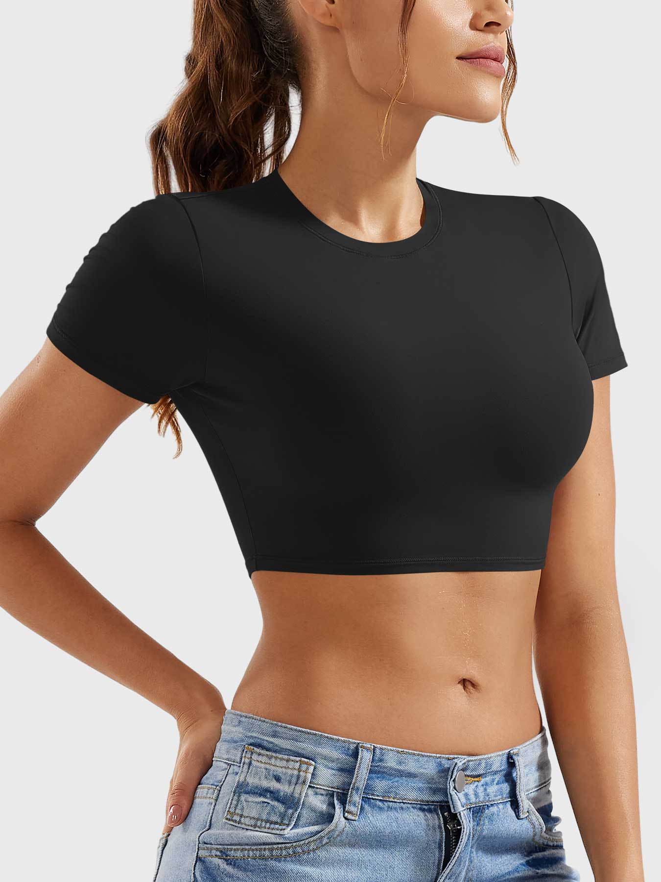 Yeoreo Colin Short Sleeves Crop Top - Image 10