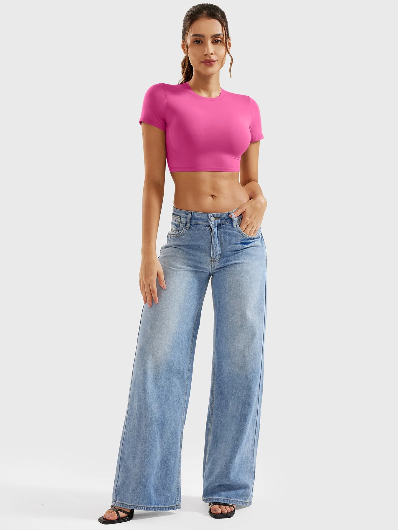Yeoreo Colin Short Sleeves Crop Top - Image 17