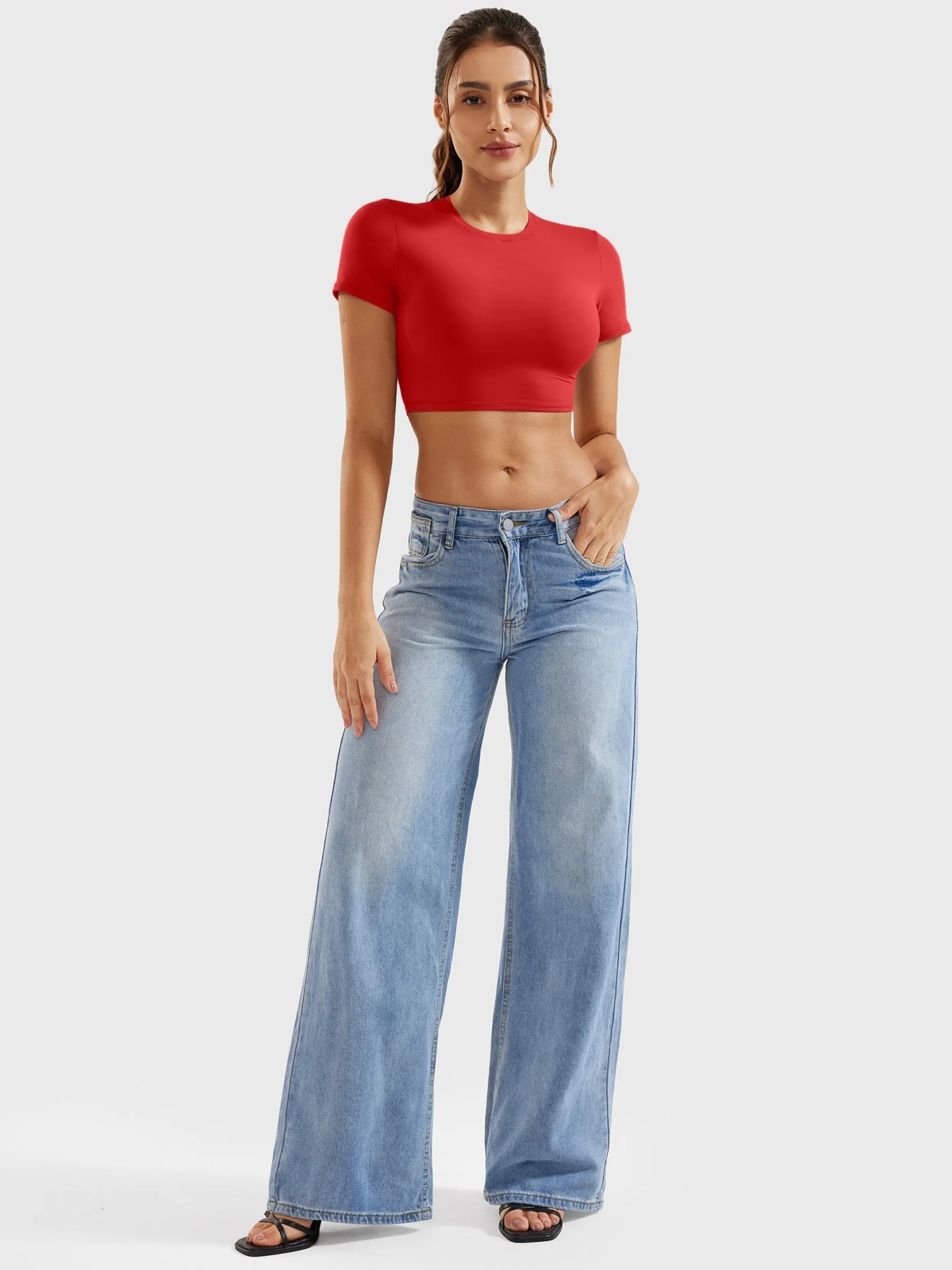 Yeoreo Colin Short Sleeves Crop Top - Image 35