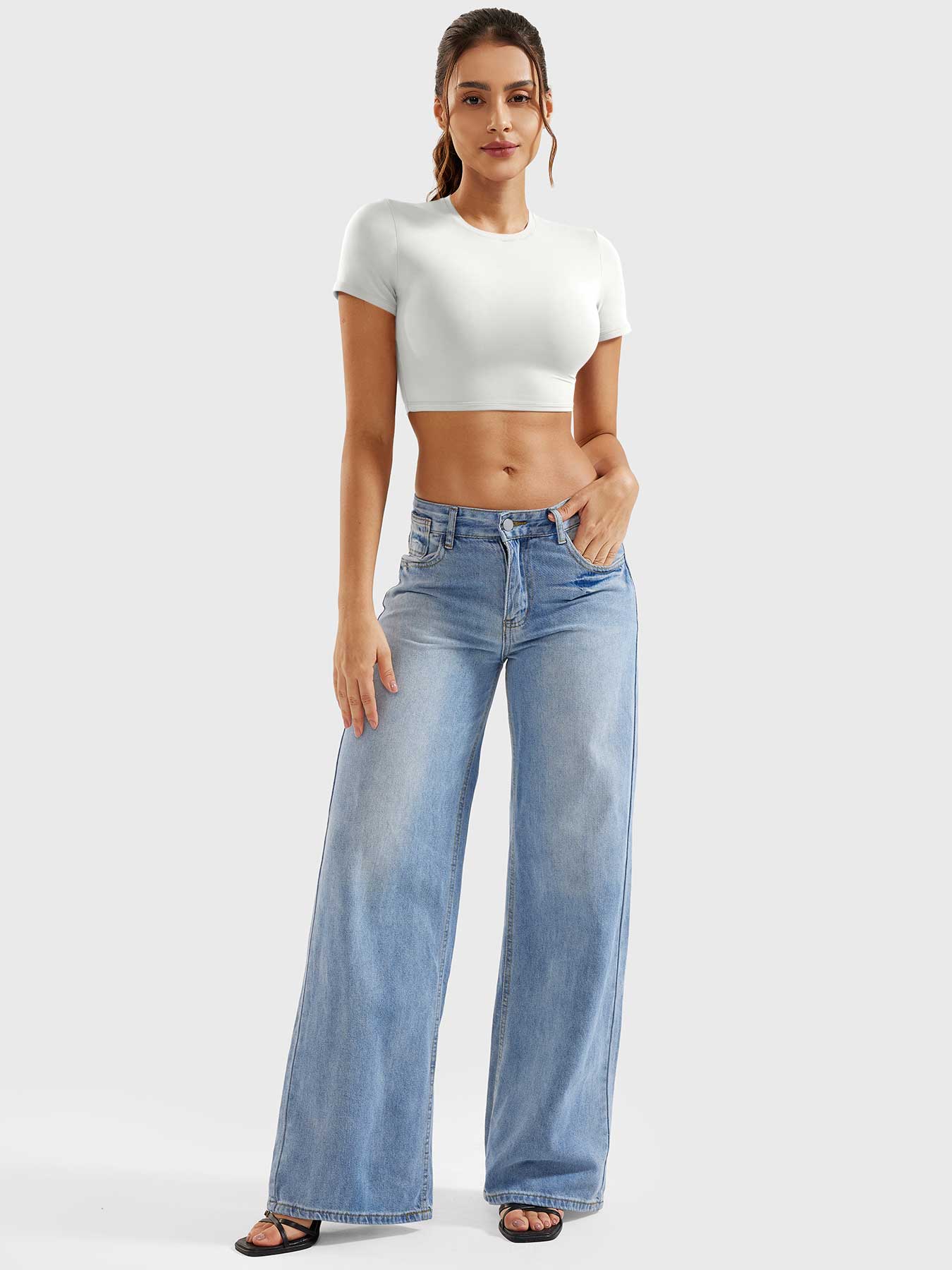 Yeoreo Colin Short Sleeves Crop Top - Image 5