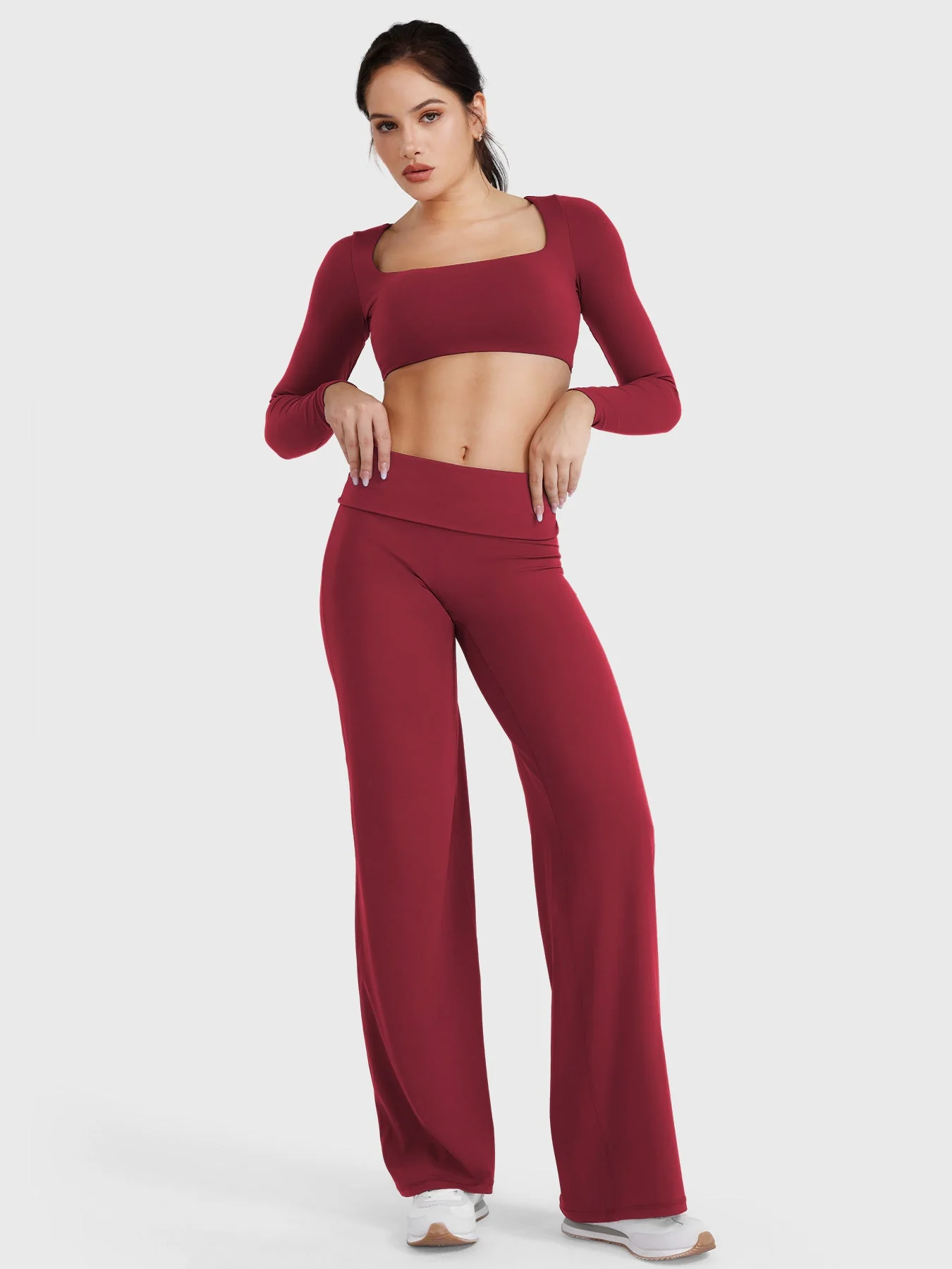 Yeoreo Eddiy 31.5" Fold Over Straight Leggings - Image 18