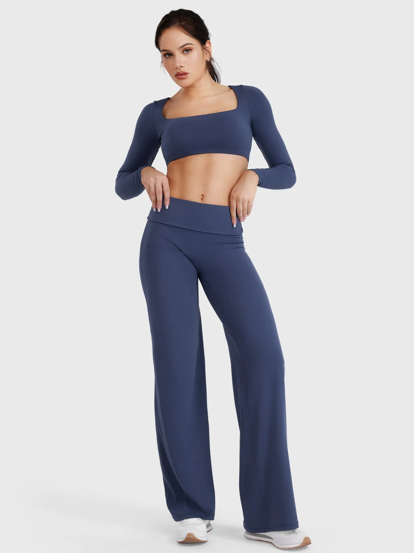 Yeoreo Eddiy 31.5" Fold Over Straight Leggings - Image 24