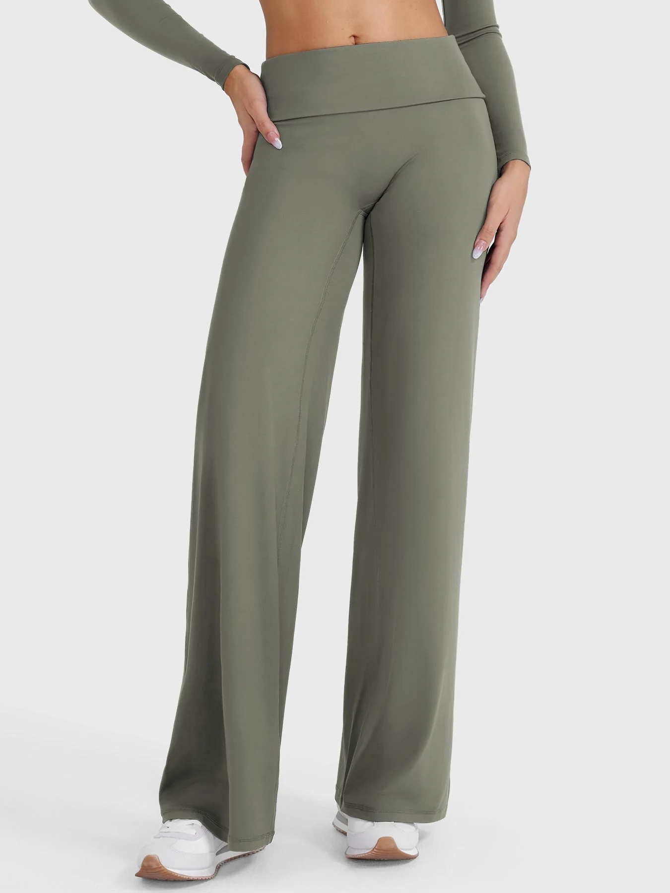 Yeoreo Eddiy 31.5" Fold Over Straight Leggings - Image 34