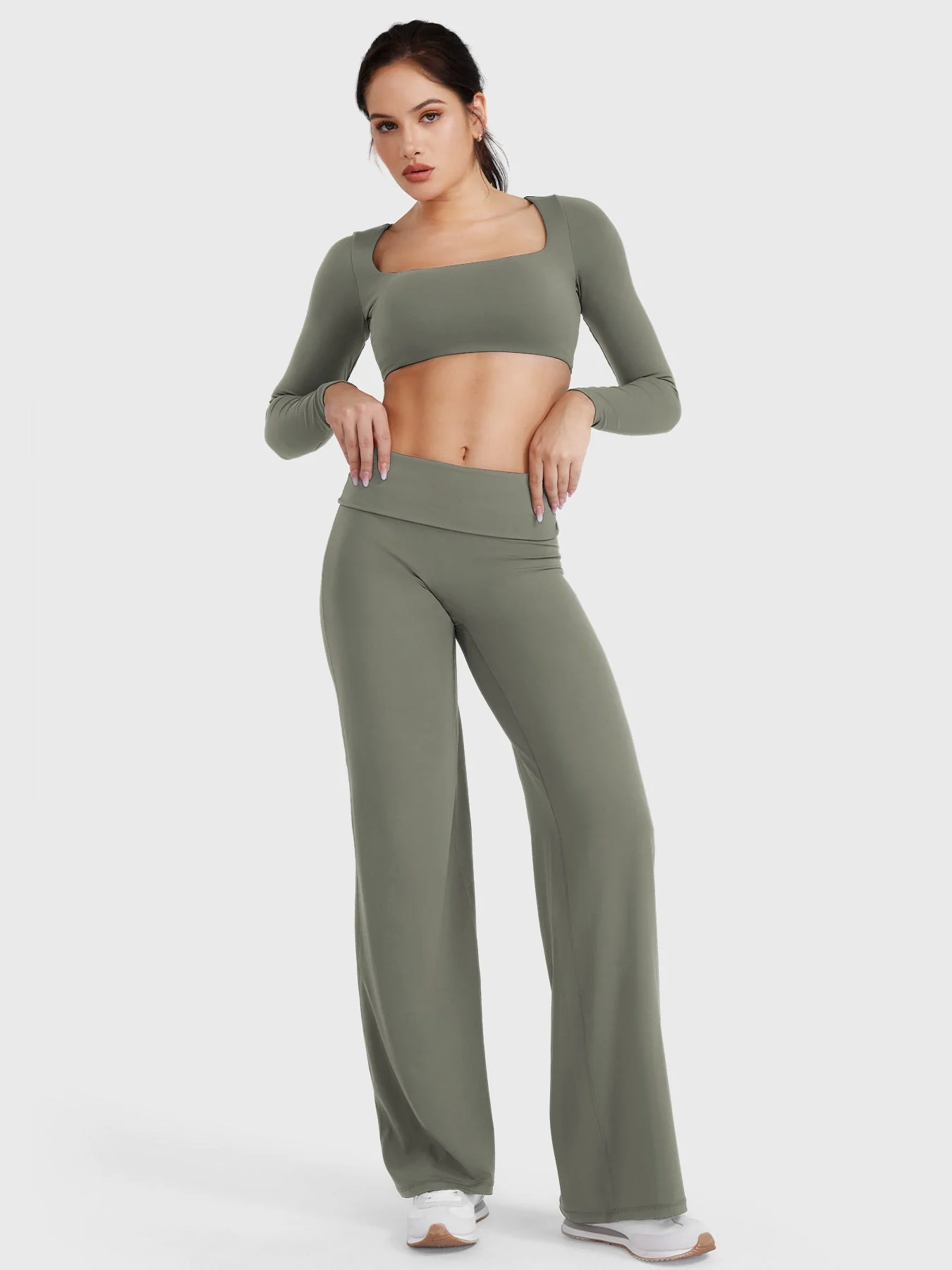 Yeoreo Eddiy 31.5" Fold Over Straight Leggings - Image 36