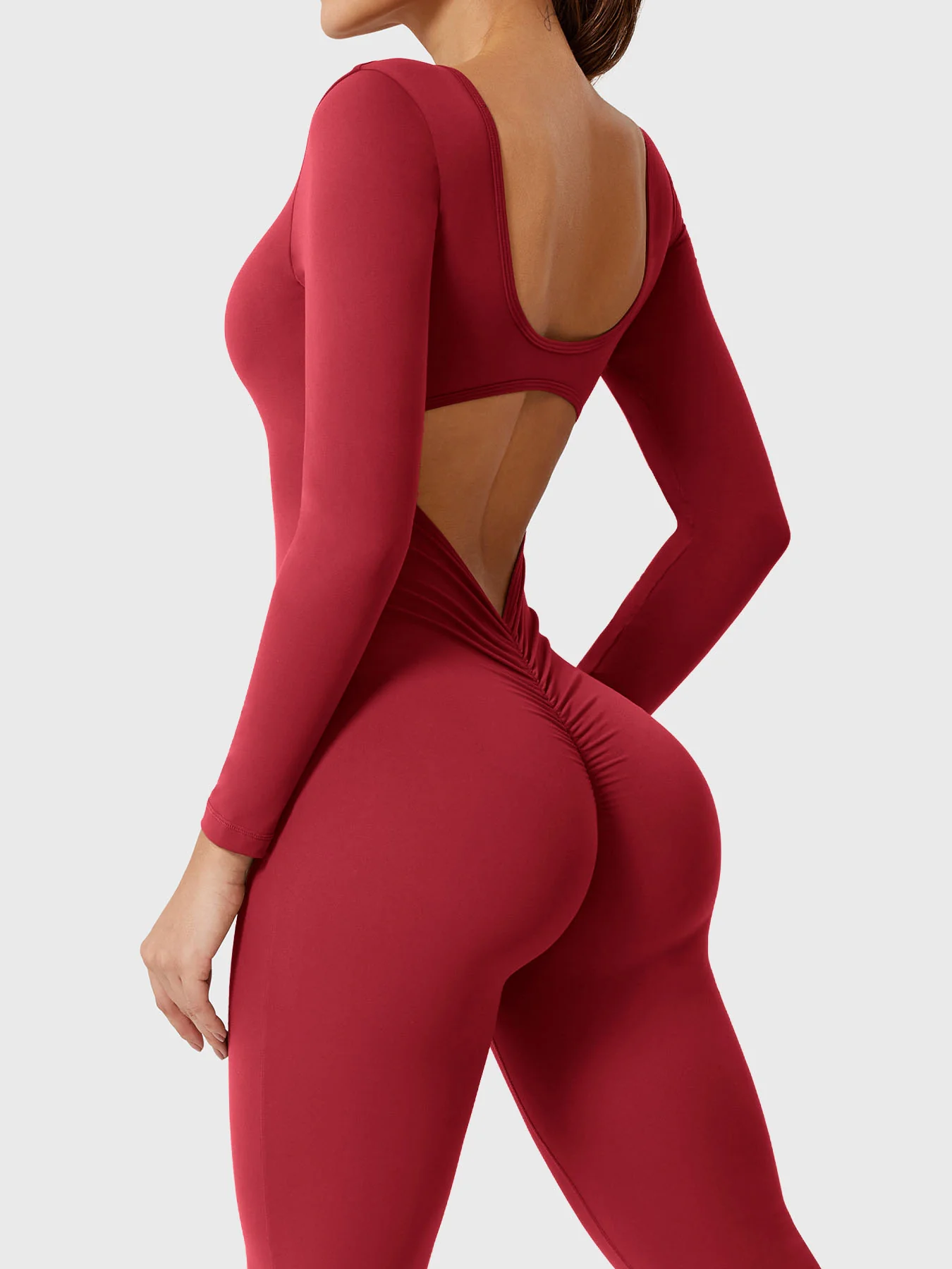Yeoreo Lizvette Flare Long Sleeve V-back Jumpsuit - Image 48