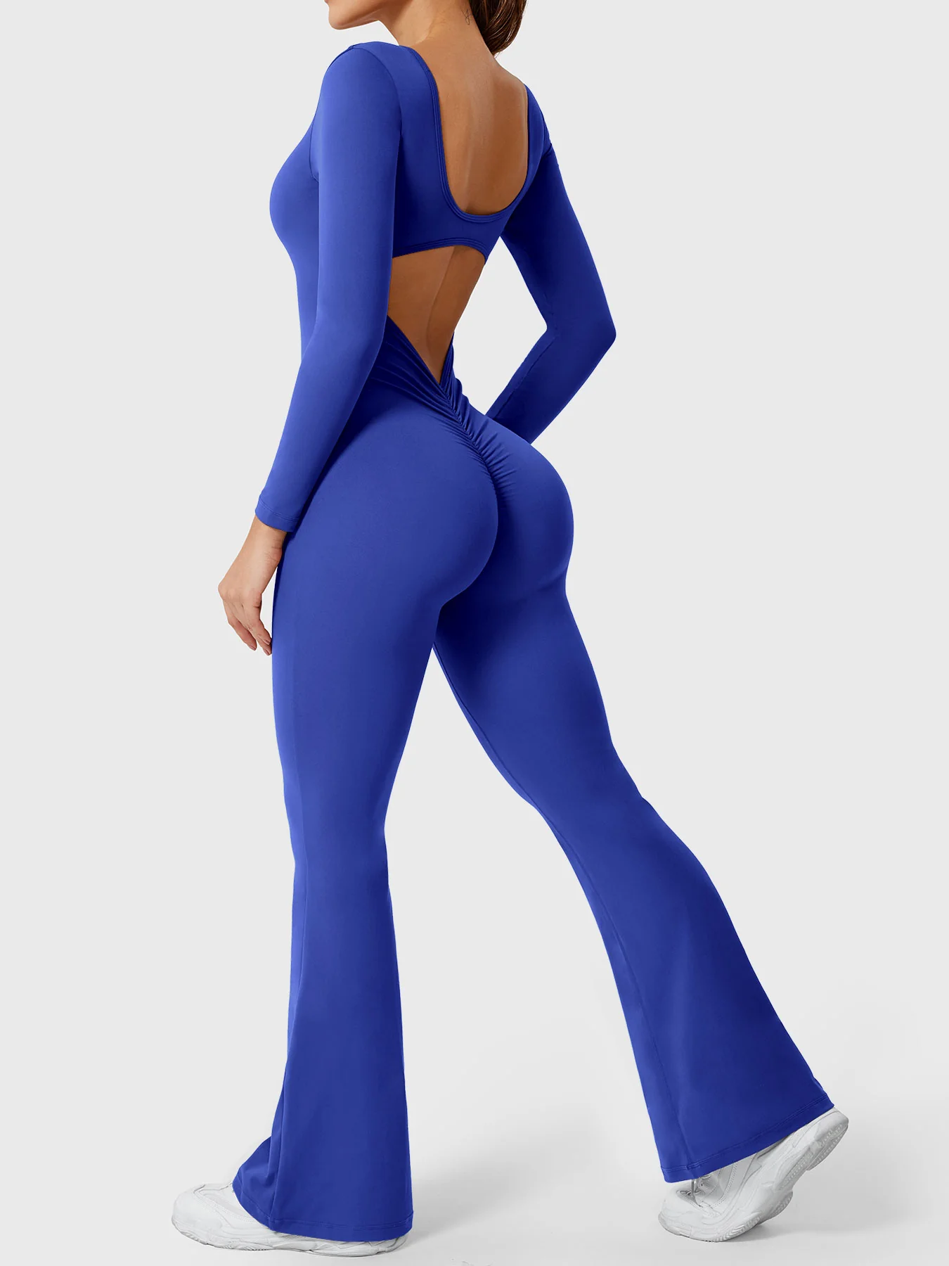 Yeoreo Lizvette Flare Long Sleeve V-back Jumpsuit - Image 49