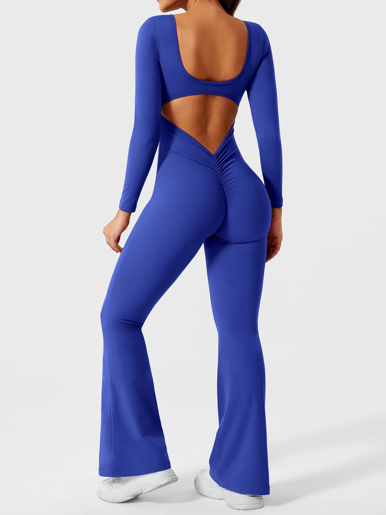Yeoreo Lizvette Flare Long Sleeve V-back Jumpsuit - Image 51