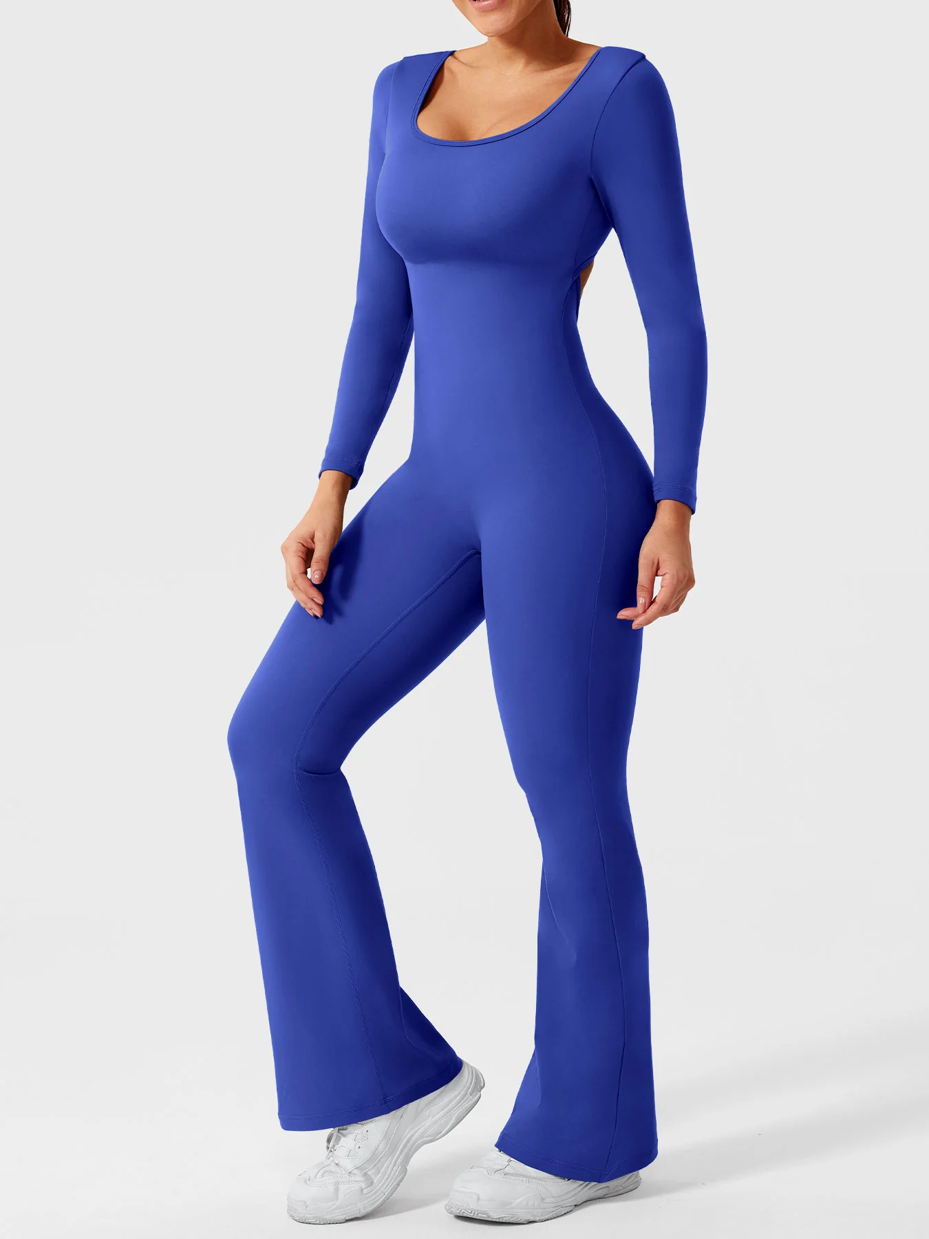 Yeoreo Lizvette Flare Long Sleeve V-back Jumpsuit - Image 52