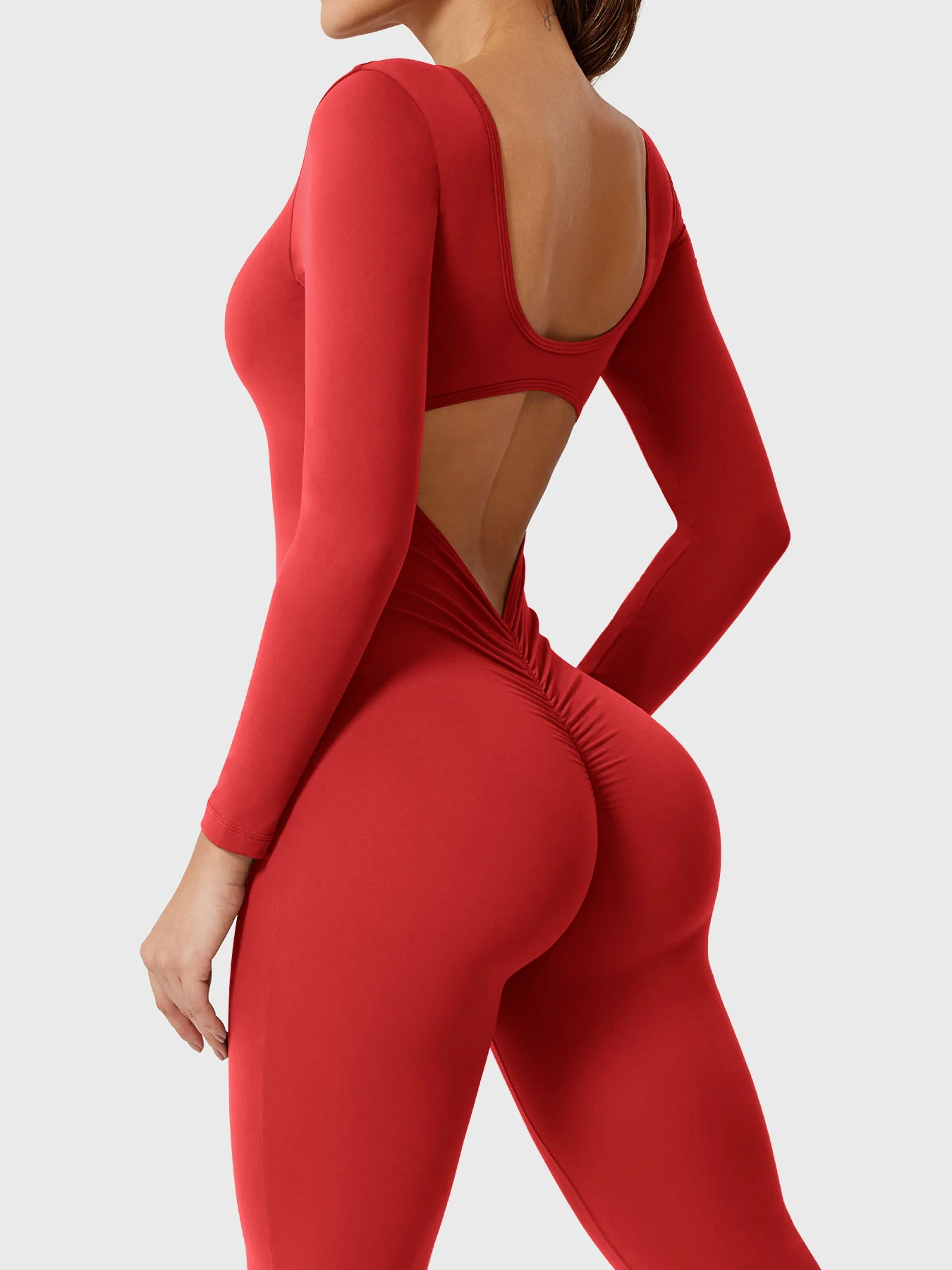 Yeoreo Lizvette Flare Long Sleeve V-back Jumpsuit - Image 60