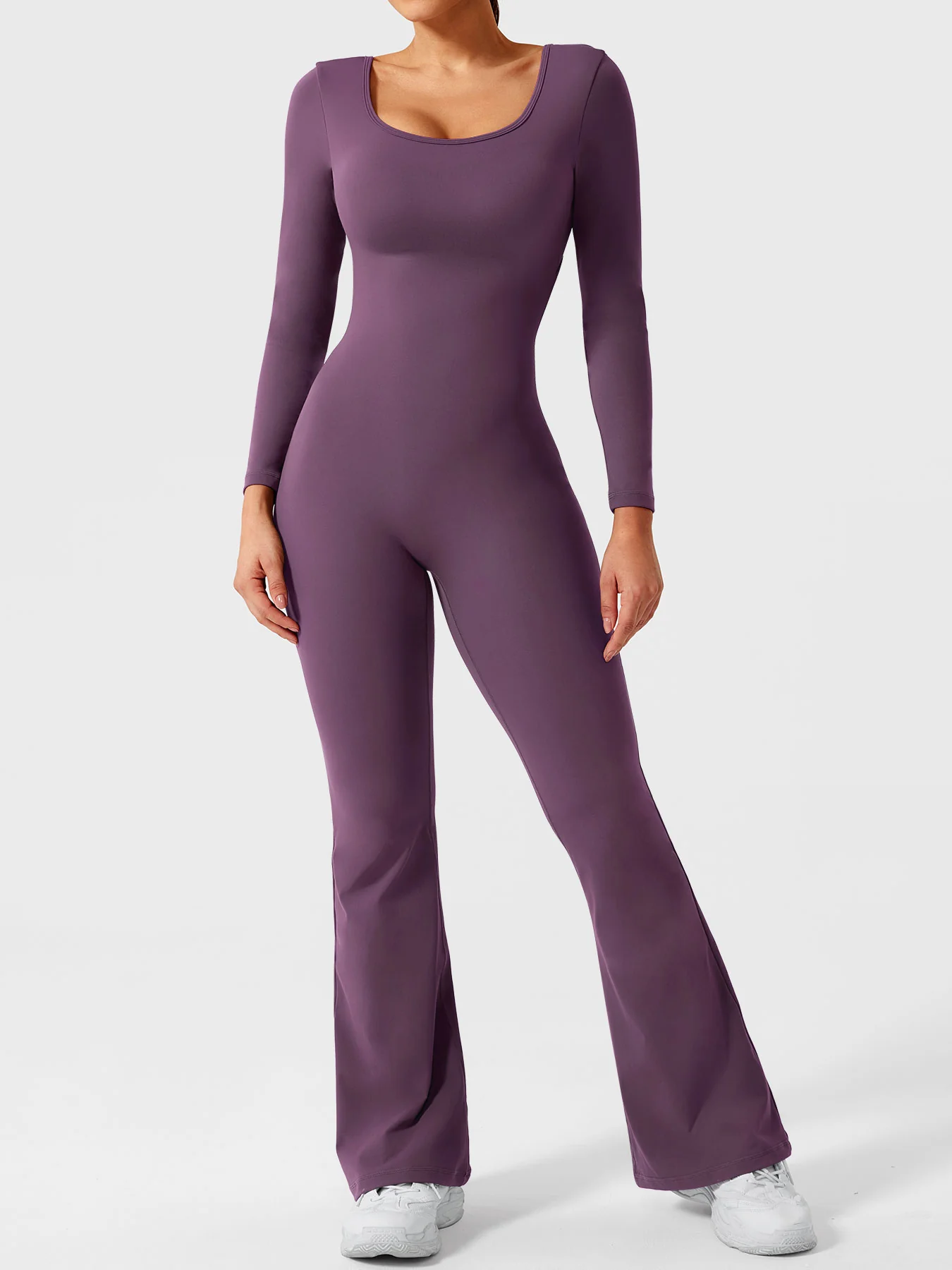 Yeoreo Lizvette Flare Long Sleeve V-back Jumpsuit - Image 62