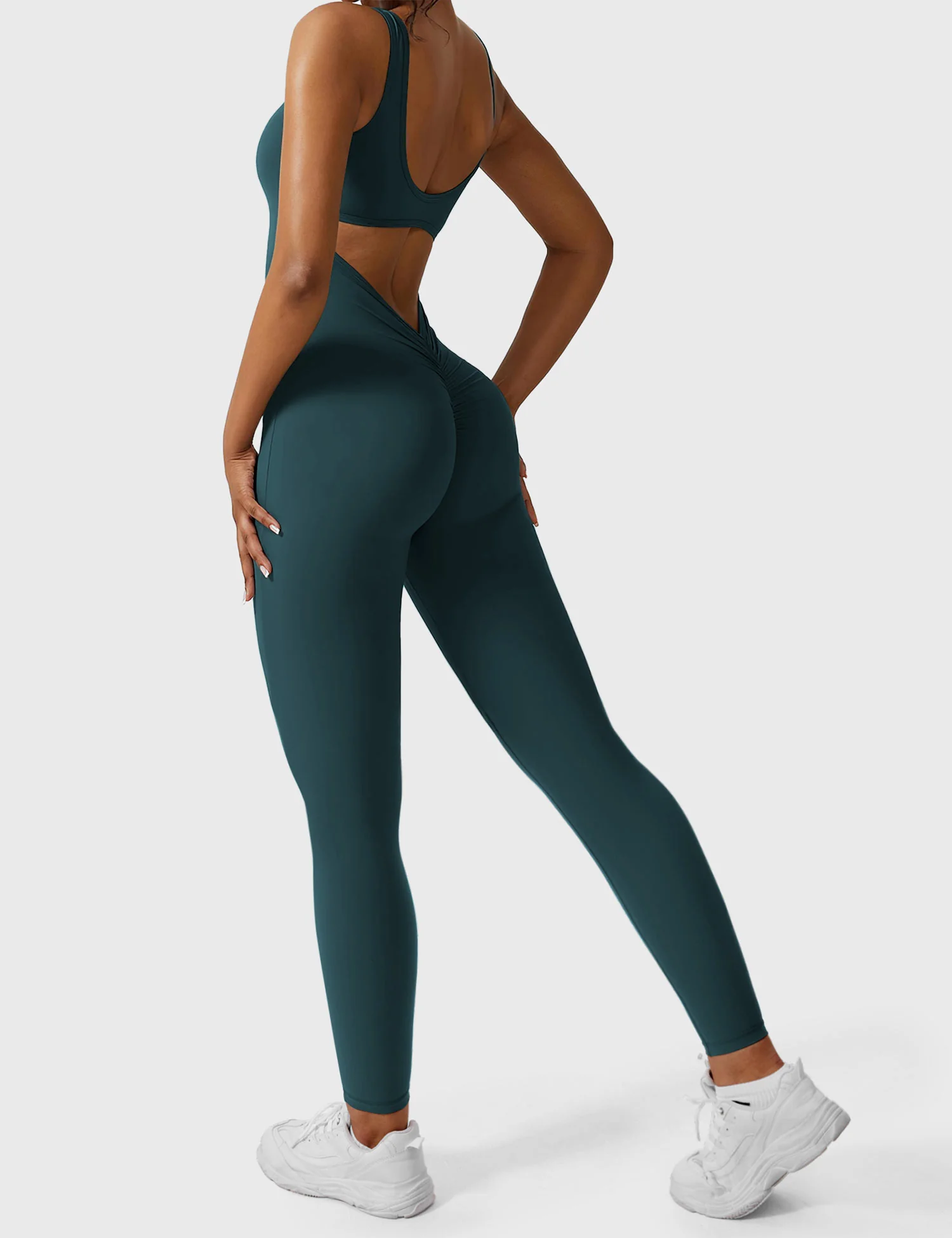 Yeoreo Lizvette V-Back Skinny Jumpsuit - Image 12