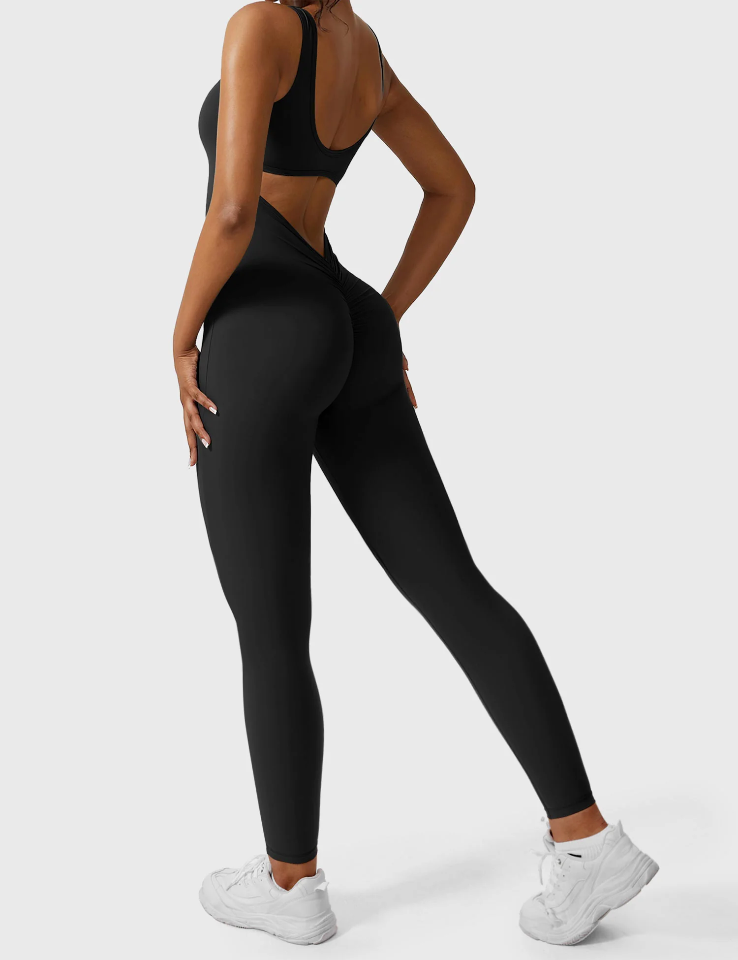 Yeoreo Lizvette V-Back Skinny Jumpsuit - Image 6