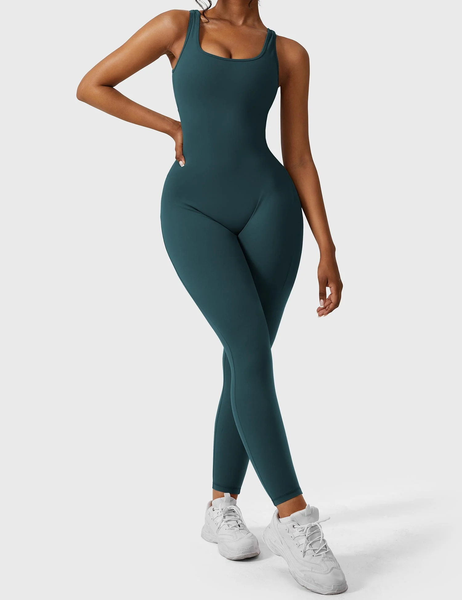 Yeoreo Lizvette V-Back Skinny Jumpsuit - Image 8