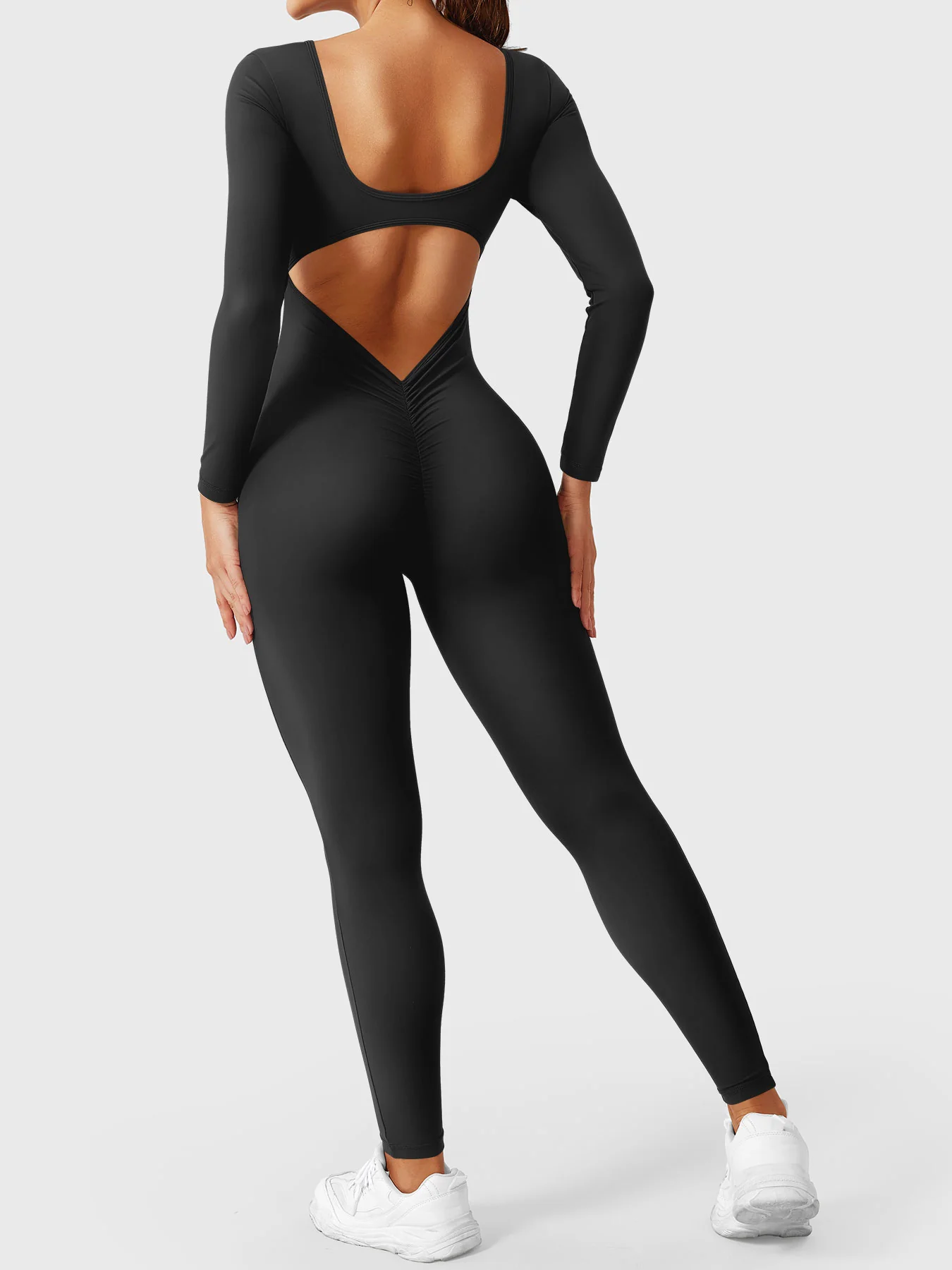 Yeoreo Lizvette V-Back Long Sleeves Jumpsuit - Image 11