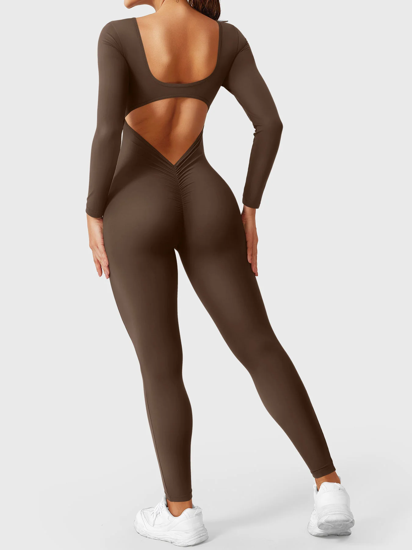 Yeoreo Lizvette V-Back Long Sleeves Jumpsuit - Image 17