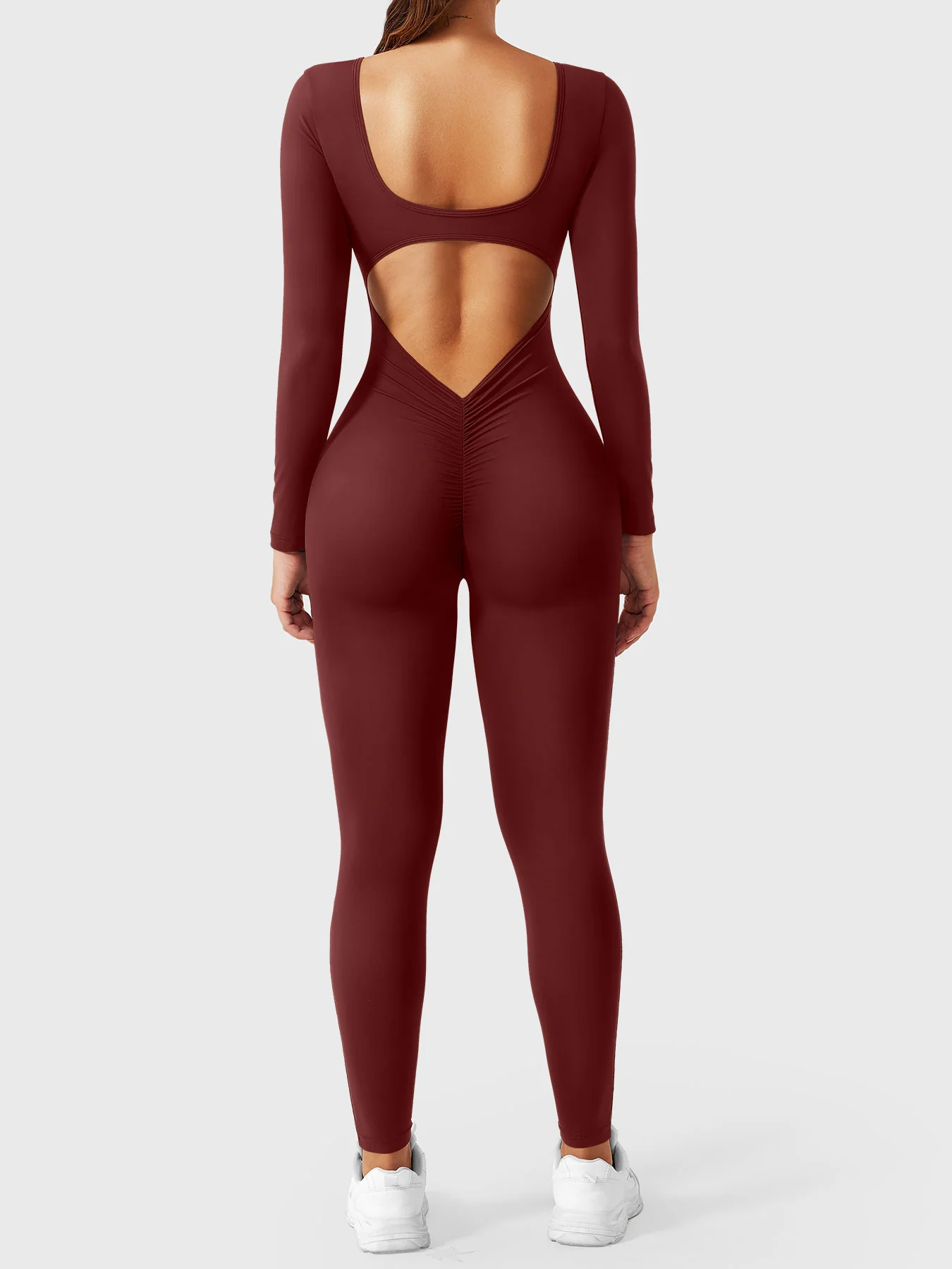 Yeoreo Lizvette V-Back Long Sleeves Jumpsuit - Image 26