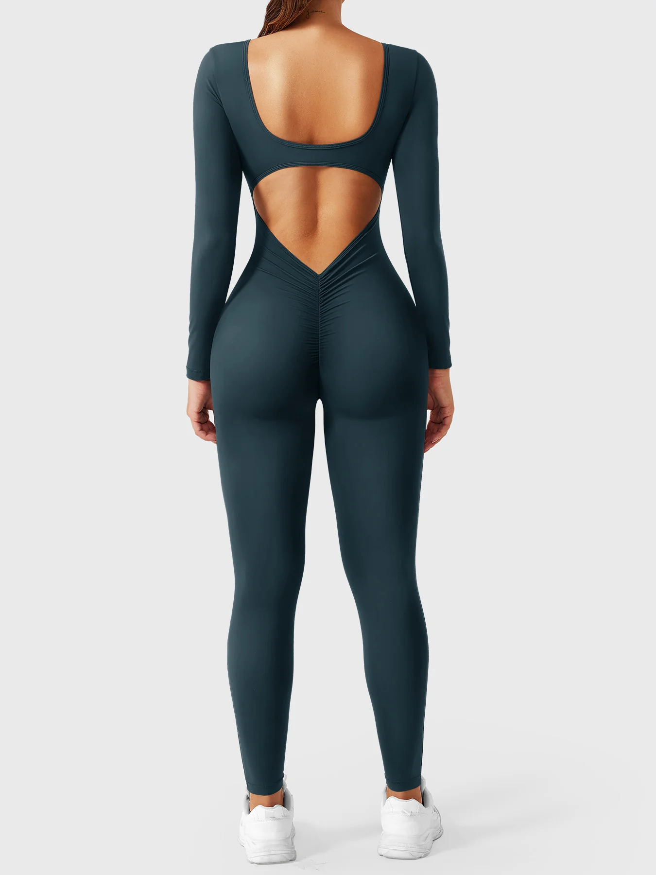 Yeoreo Lizvette V-Back Long Sleeves Jumpsuit - Image 32