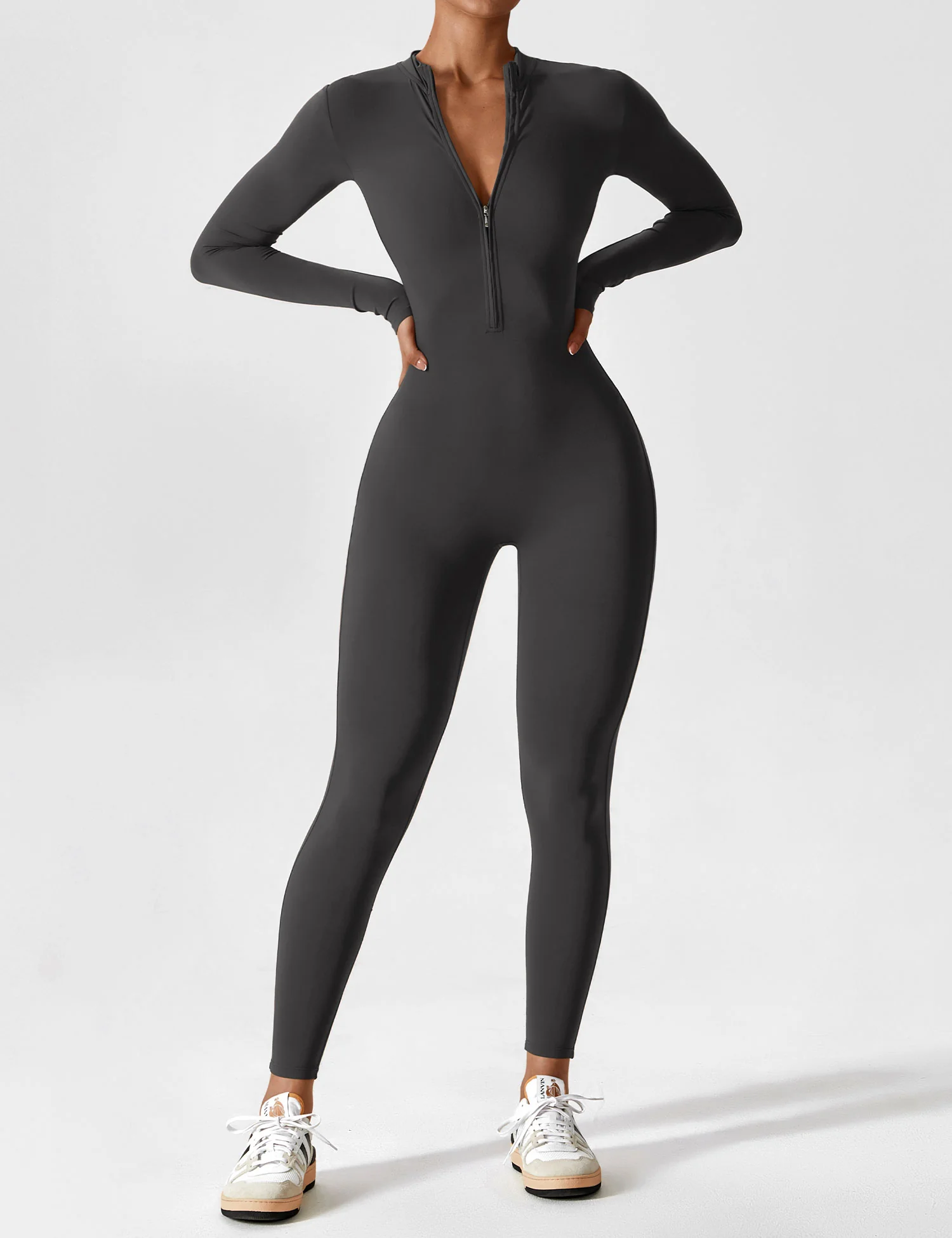Yeoreo Long Sleeve Zipper Jumpsuit - Image 103