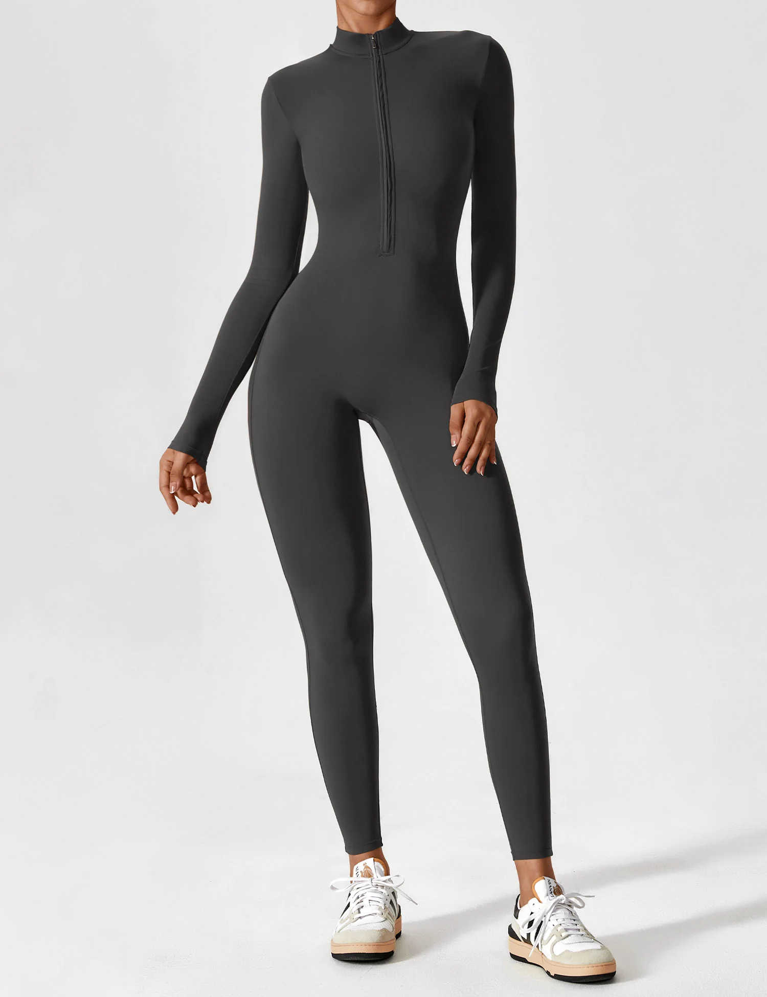 Yeoreo Long Sleeve Zipper Jumpsuit - Image 105