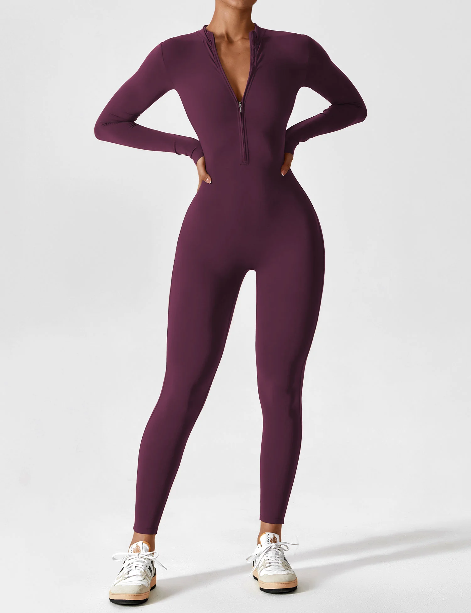 Yeoreo Long Sleeve Zipper Jumpsuit - Image 127