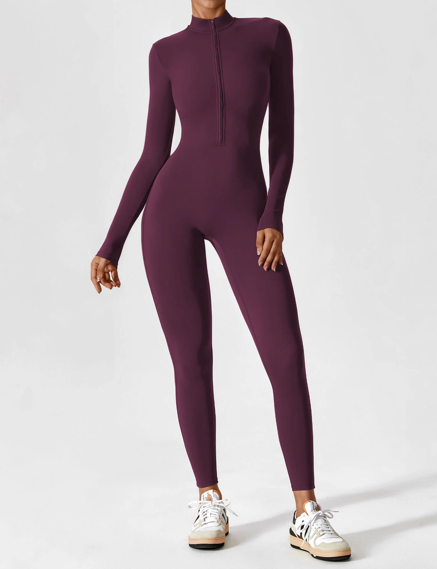Yeoreo Long Sleeve Zipper Jumpsuit - Image 129