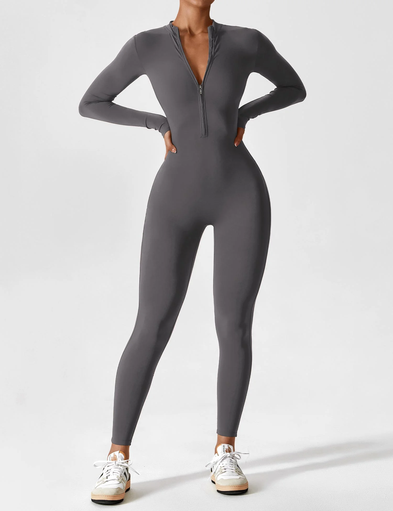 Yeoreo Long Sleeve Zipper Jumpsuit - Image 13