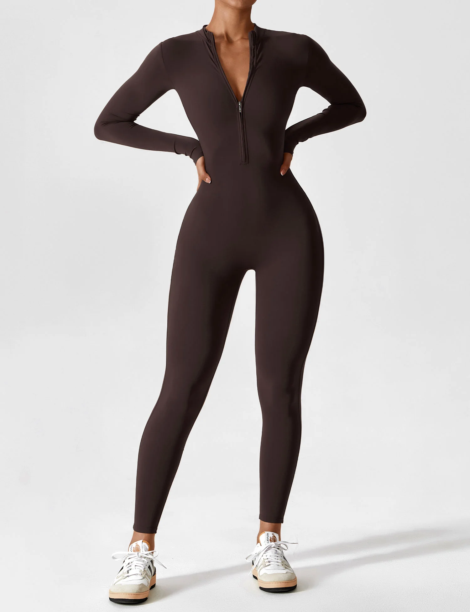 Yeoreo Long Sleeve Zipper Jumpsuit - Image 133
