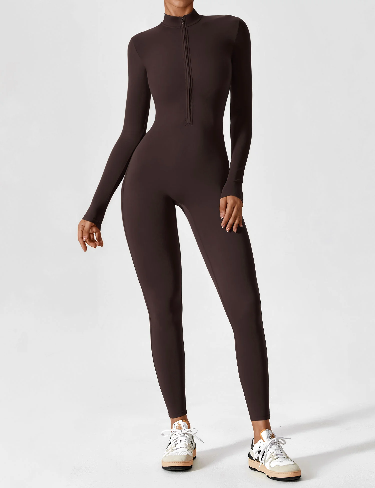 Yeoreo Long Sleeve Zipper Jumpsuit - Image 135