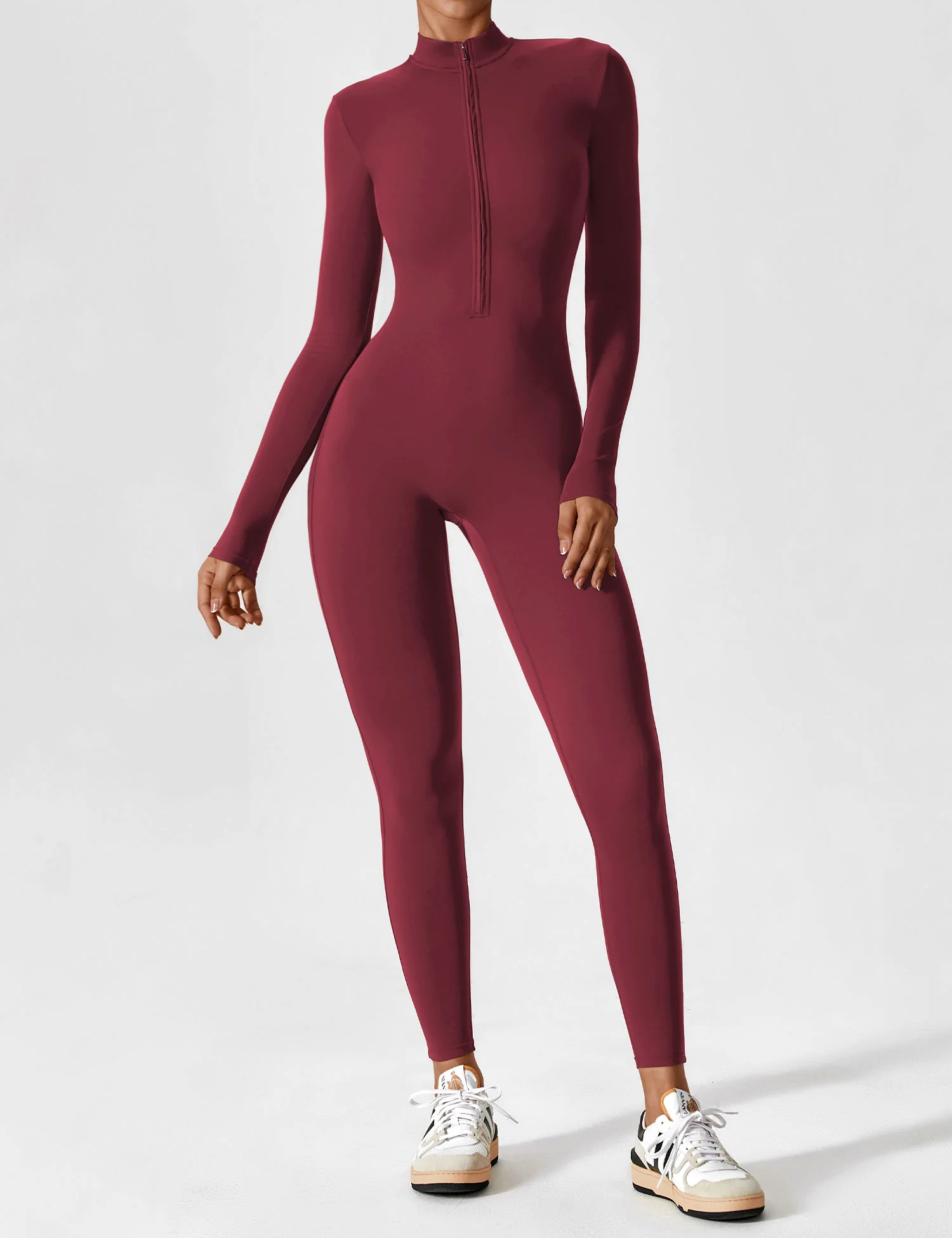 Yeoreo Long Sleeve Zipper Jumpsuit - Image 153