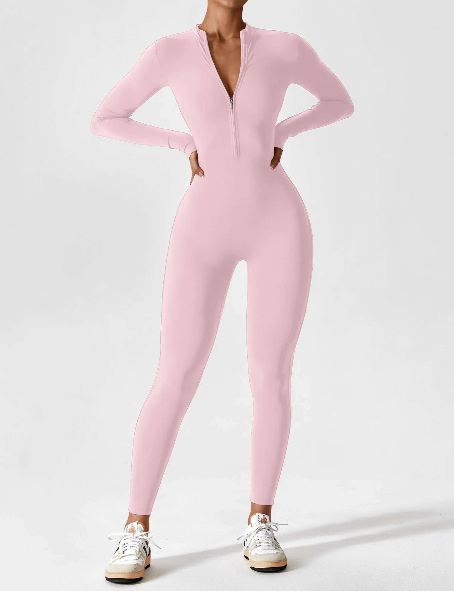 Yeoreo Long Sleeve Zipper Jumpsuit - Image 157