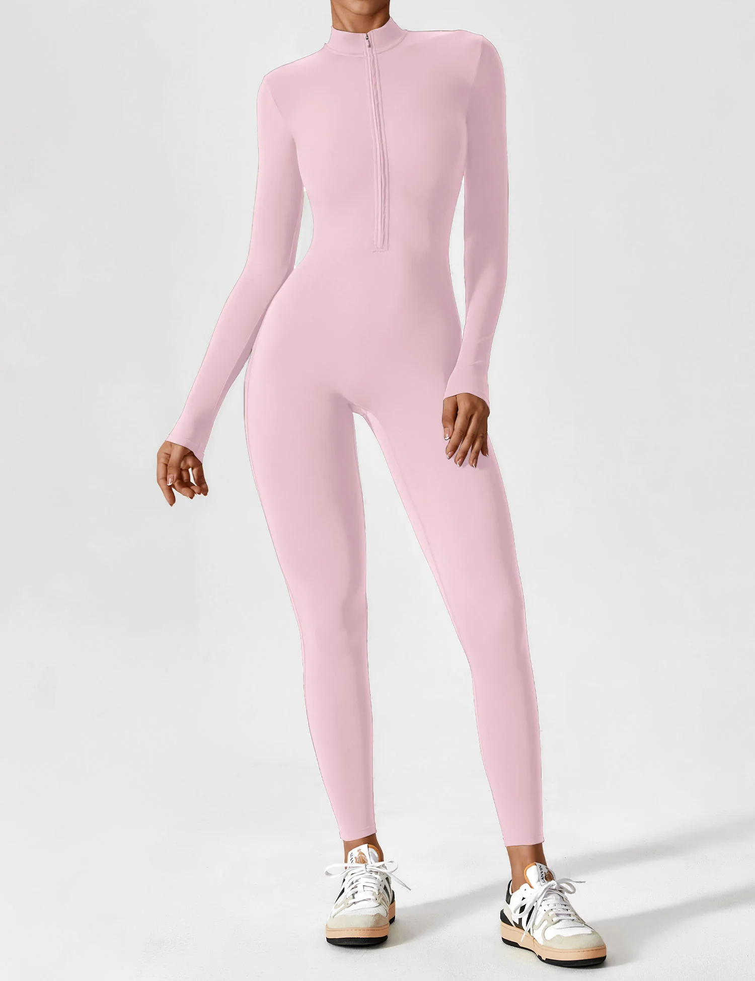 Yeoreo Long Sleeve Zipper Jumpsuit - Image 159