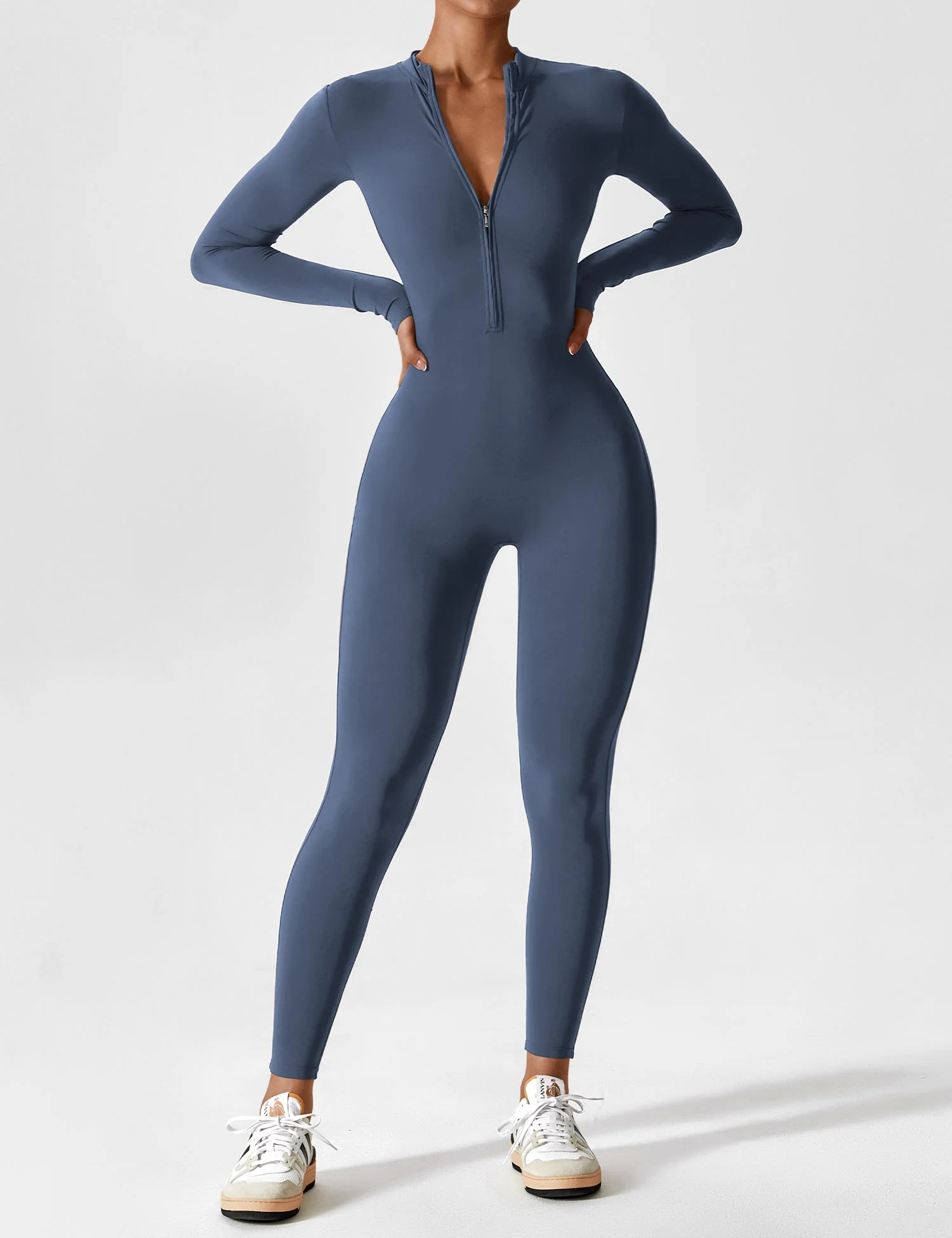 Yeoreo Long Sleeve Zipper Jumpsuit - Image 25
