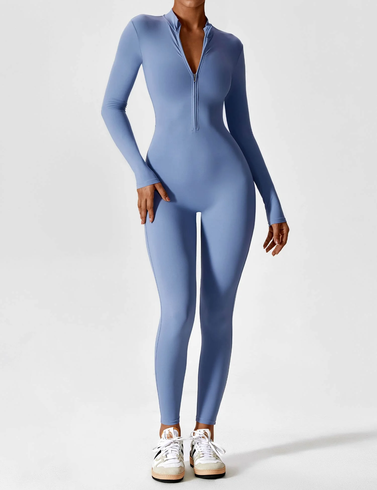 Yeoreo Long Sleeve Zipper Jumpsuit - Image 37