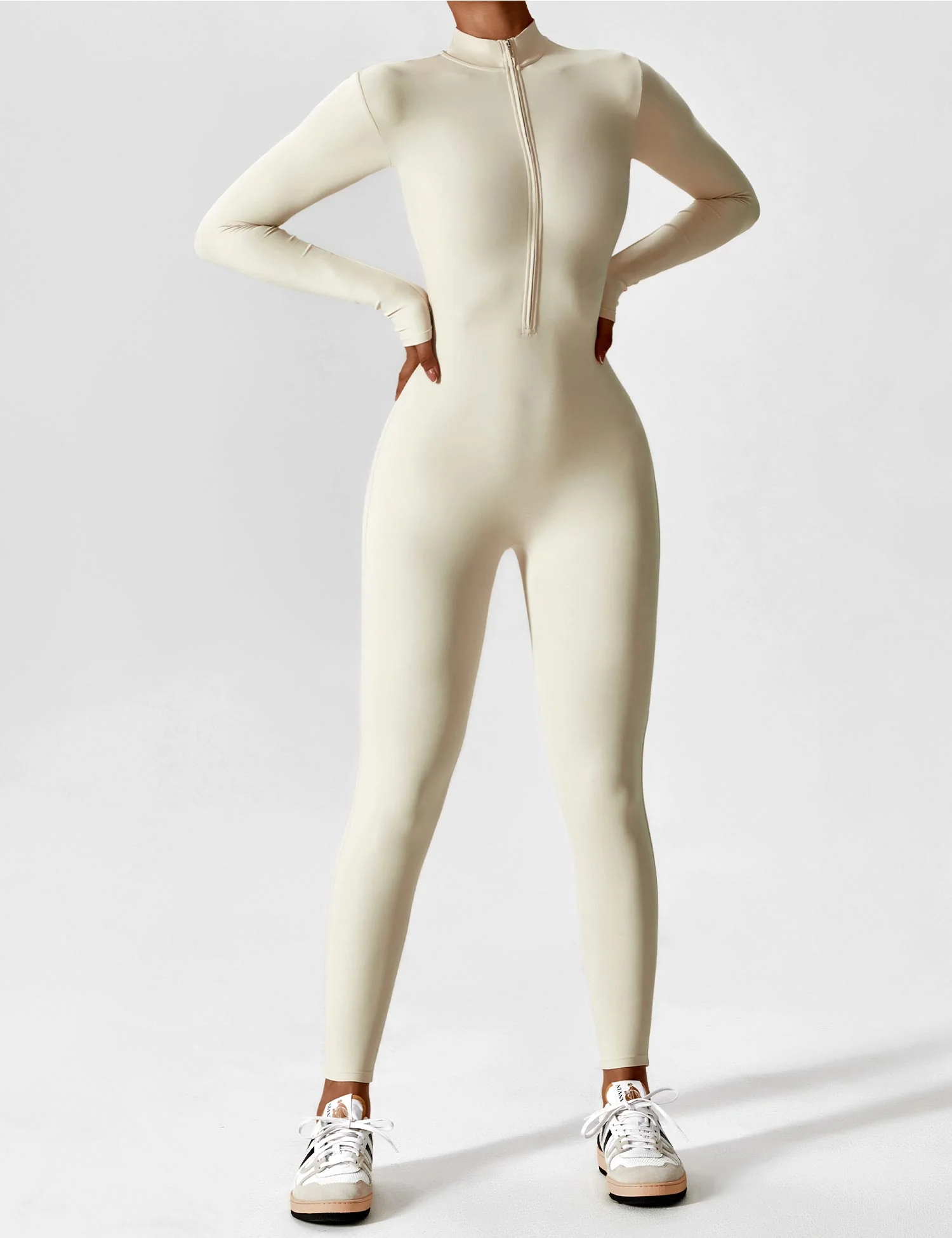 Yeoreo Long Sleeve Zipper Jumpsuit - Image 45