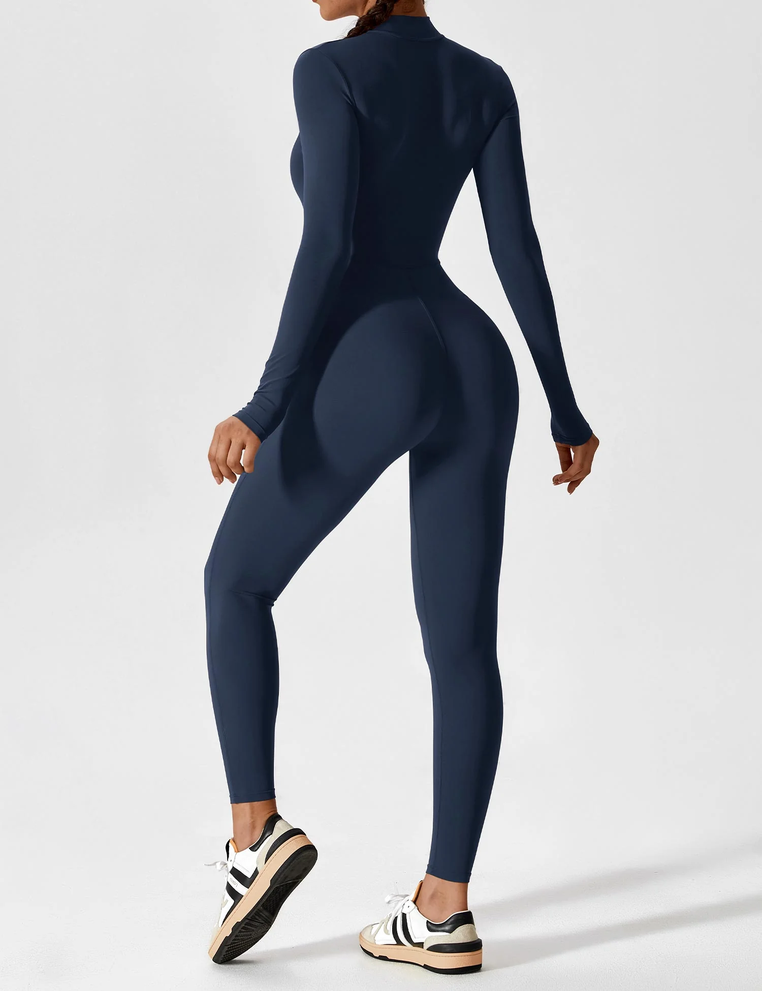 Yeoreo Long Sleeve Zipper Jumpsuit - Image 50