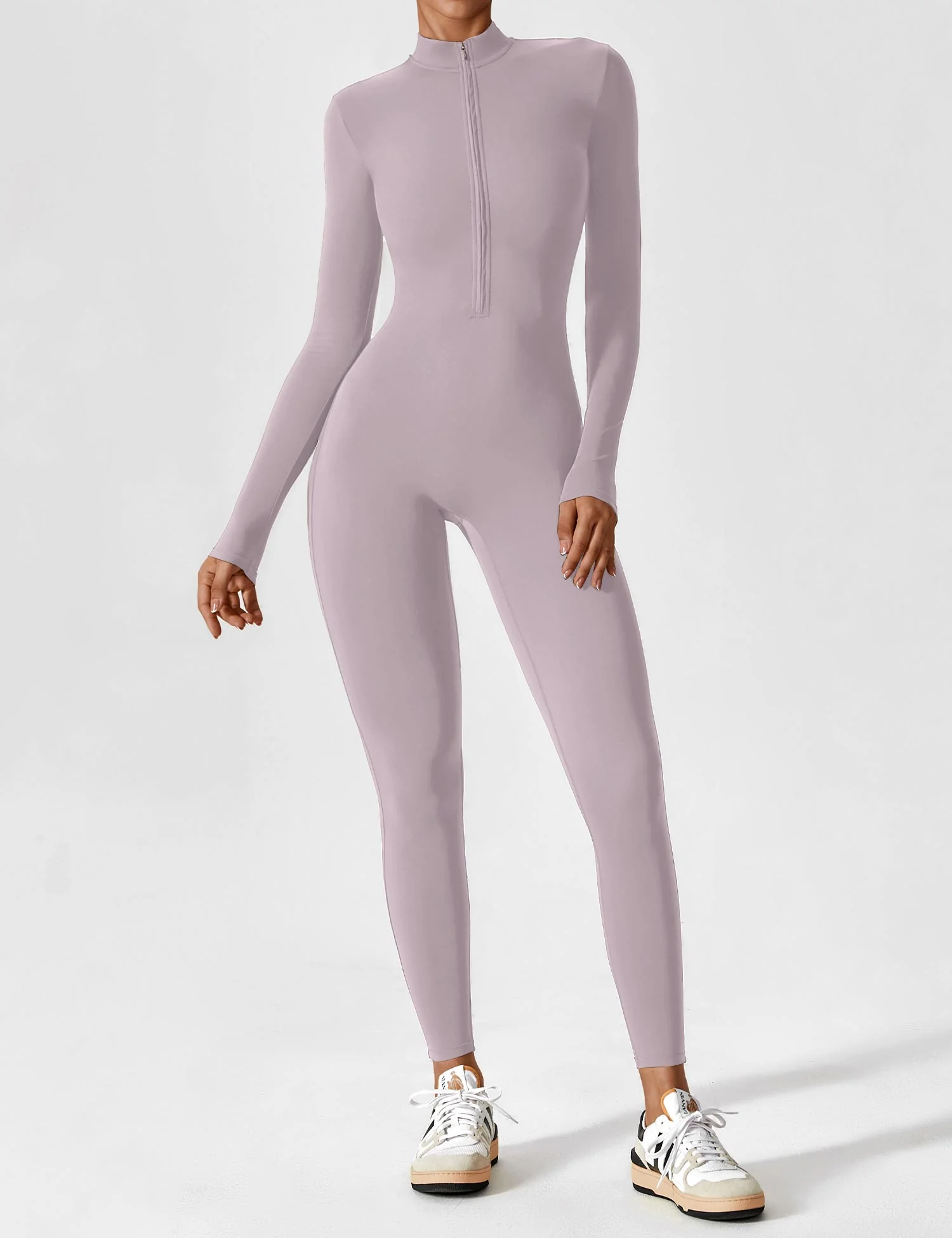 Yeoreo Long Sleeve Zipper Jumpsuit - Image 63