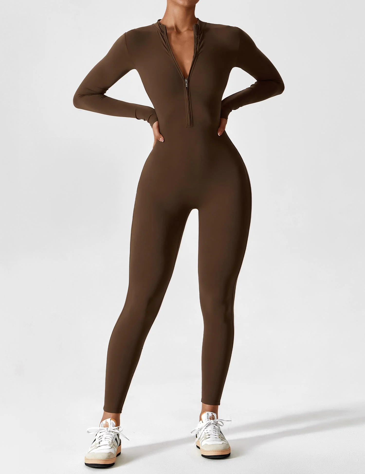 Yeoreo Long Sleeve Zipper Jumpsuit - Image 7