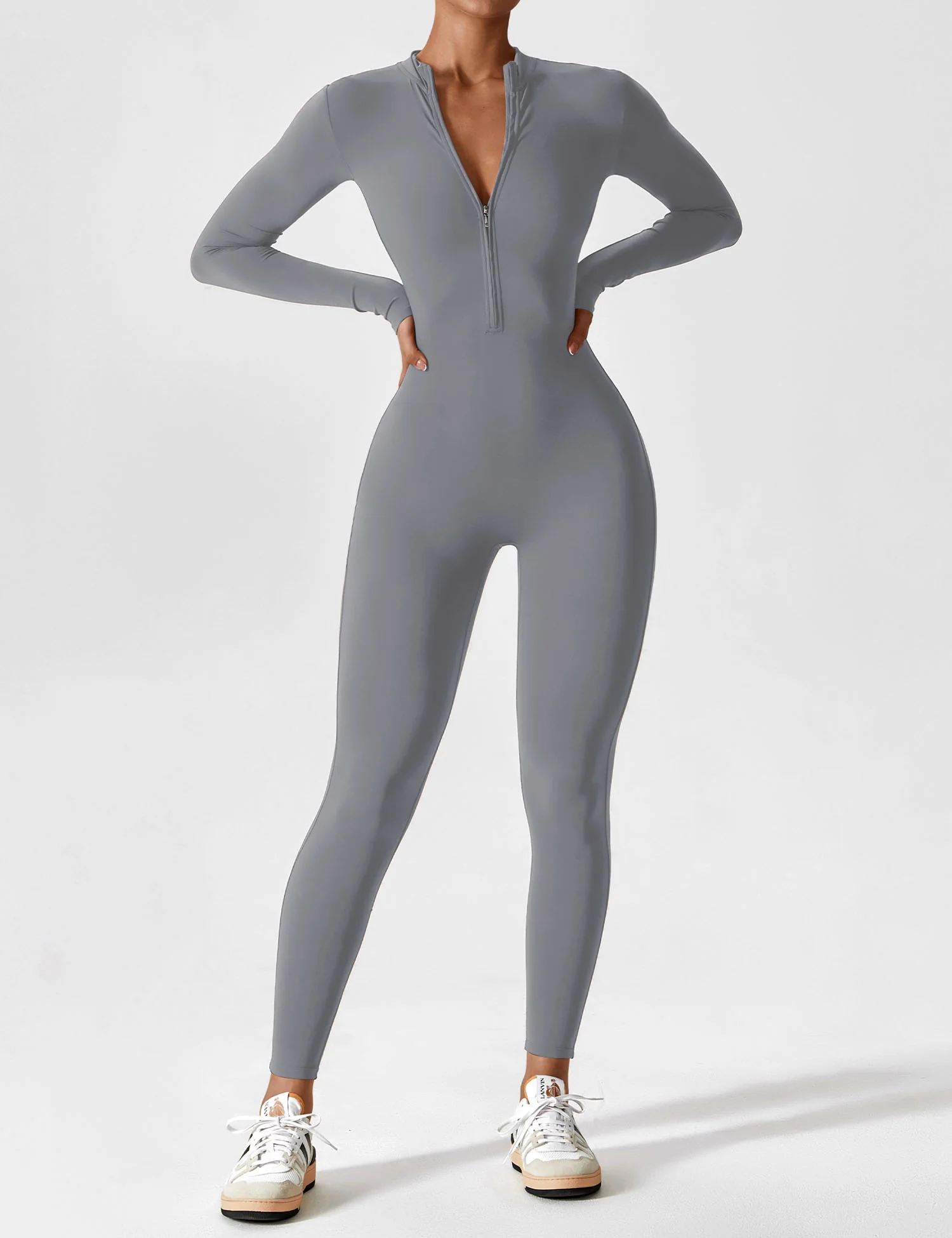 Yeoreo Long Sleeve Zipper Jumpsuit - Image 73