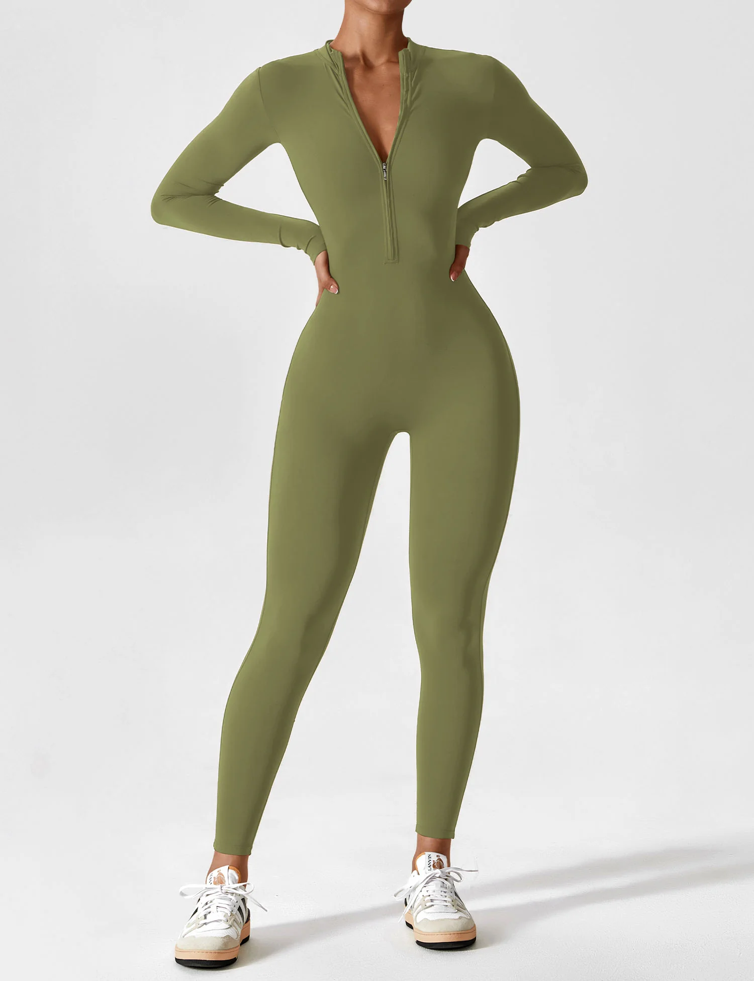 Yeoreo Long Sleeve Zipper Jumpsuit - Image 79