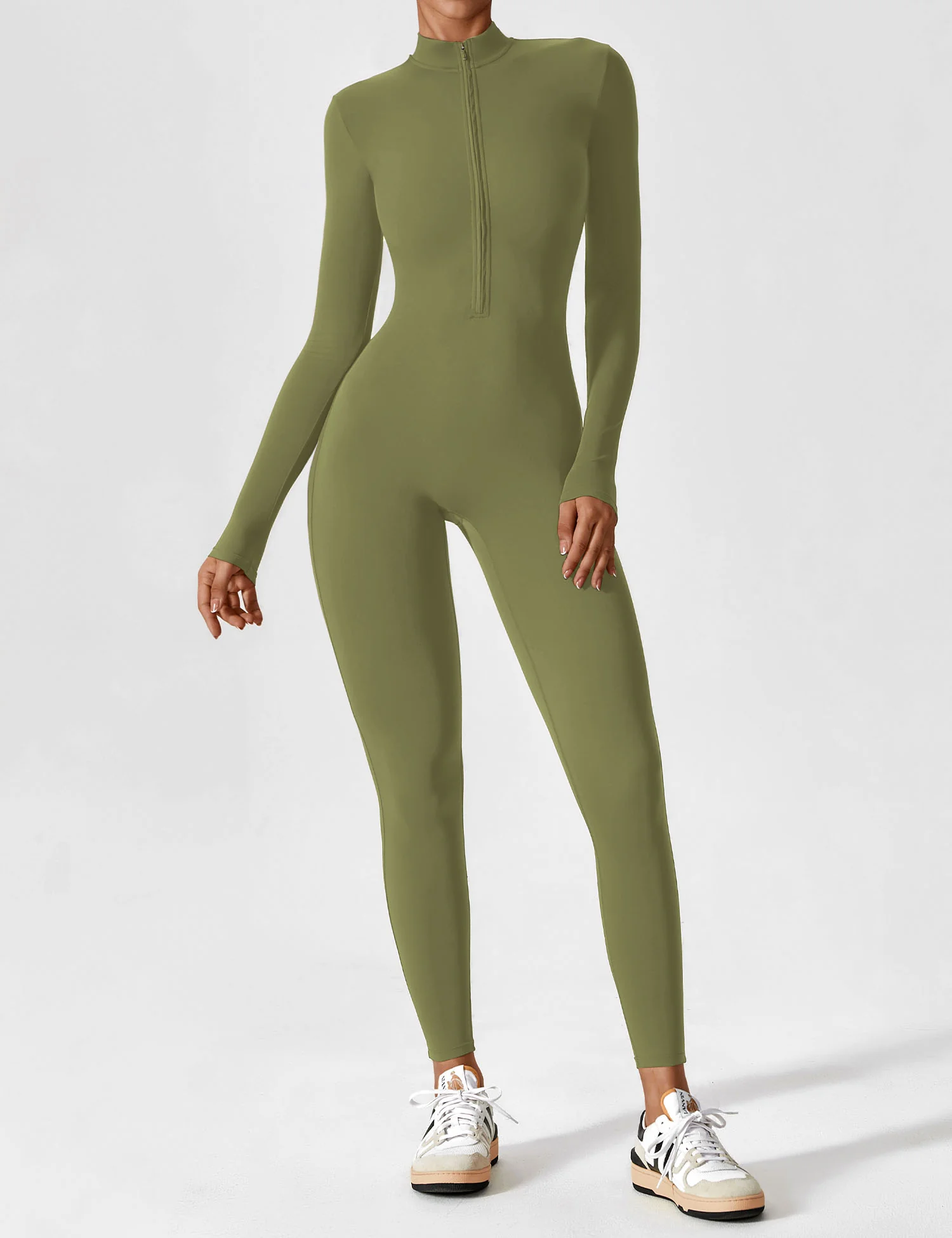 Yeoreo Long Sleeve Zipper Jumpsuit - Image 81