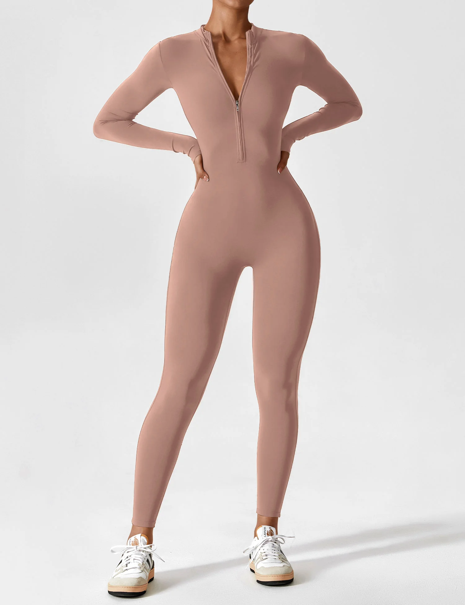 Yeoreo Long Sleeve Zipper Jumpsuit - Image 91
