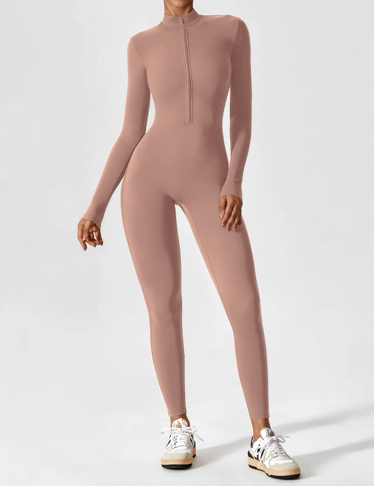 Yeoreo Long Sleeve Zipper Jumpsuit - Image 93