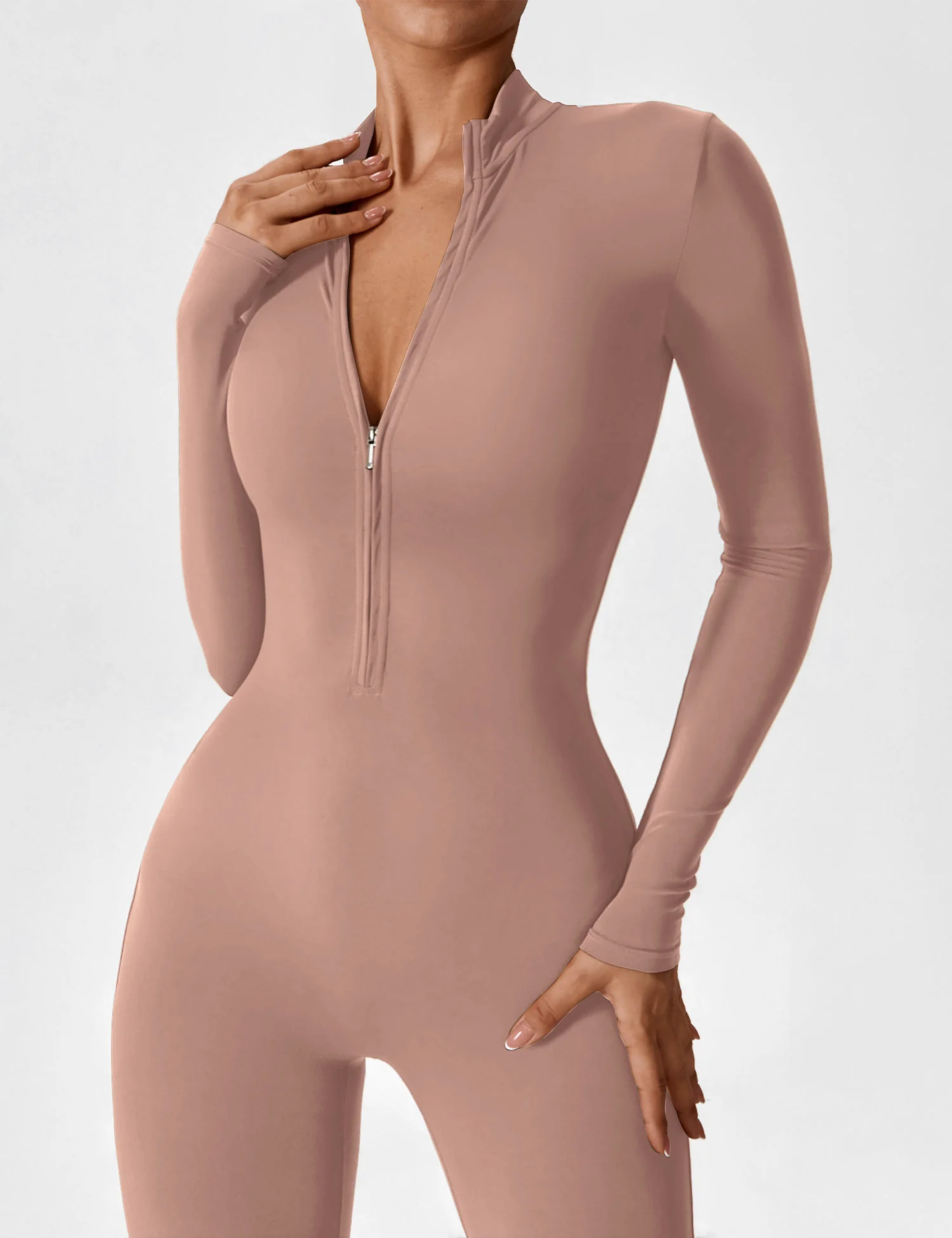 Yeoreo Long Sleeve Zipper Jumpsuit - Image 96