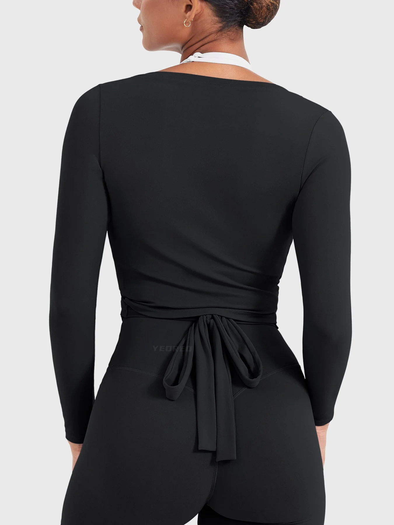 Yeoreo Michelie Long Sleeve Ballet Wrap Top - Image 14