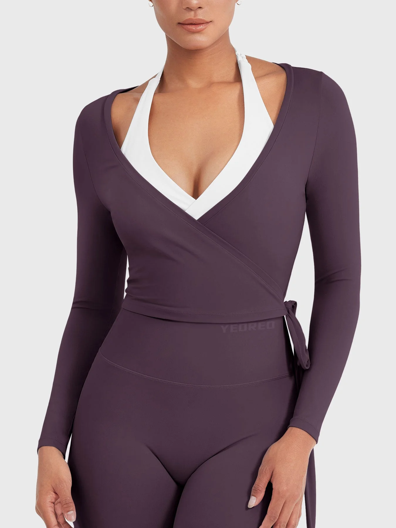 Yeoreo Michelie Long Sleeve Ballet Wrap Top - Image 19